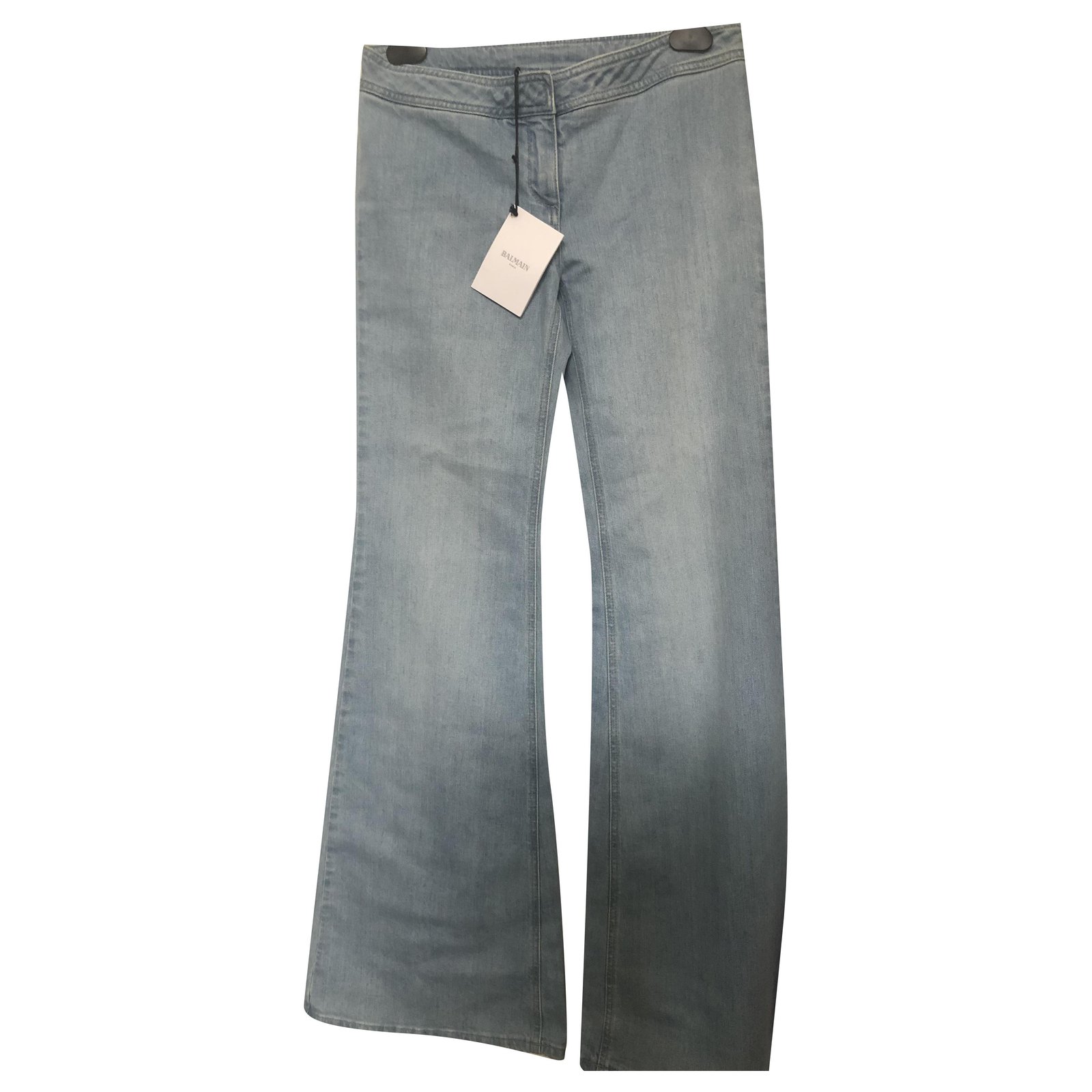 grey balmain jeans