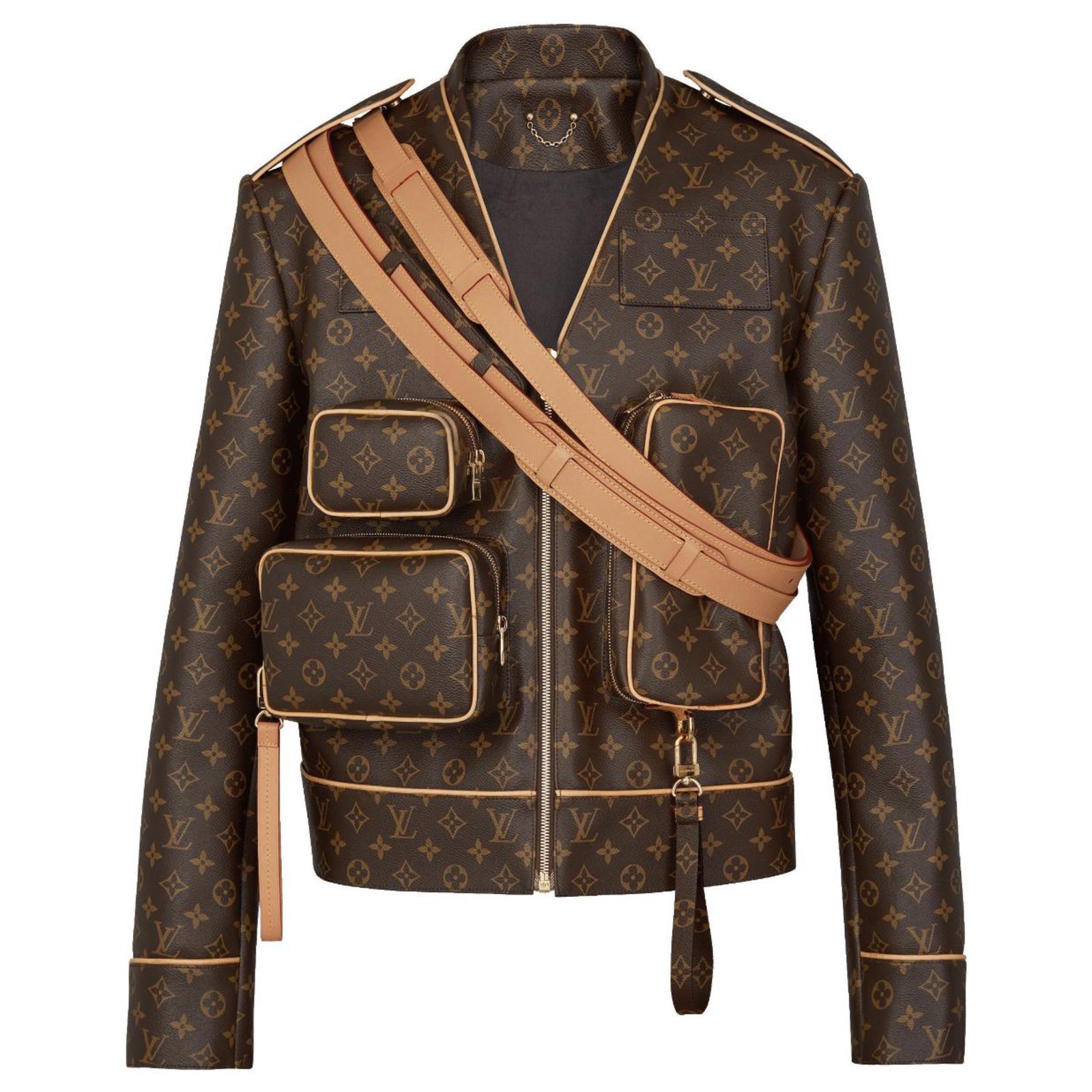 Louis Vuitton Men Coats Outerwear Khaki Synthetic ref.299016