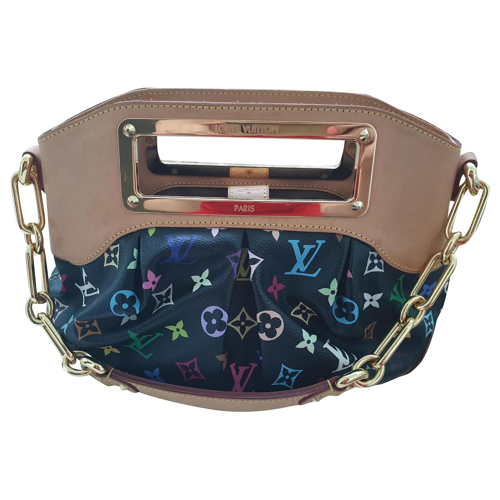 Louis Vuitton Monogramma nero Multicolore Judy PM Biancheria ref.198282 -  Joli Closet