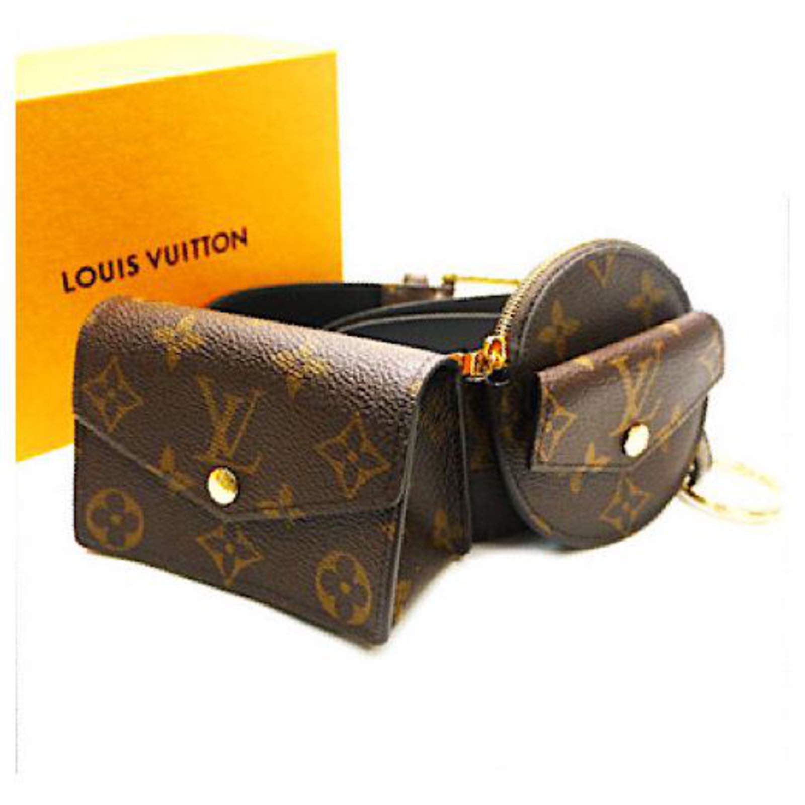 Louis Vuitton Brand new 2020 Daily Multi Pocket 30mm Belt Size 80 Brown  Cloth ref.198371 - Joli Closet