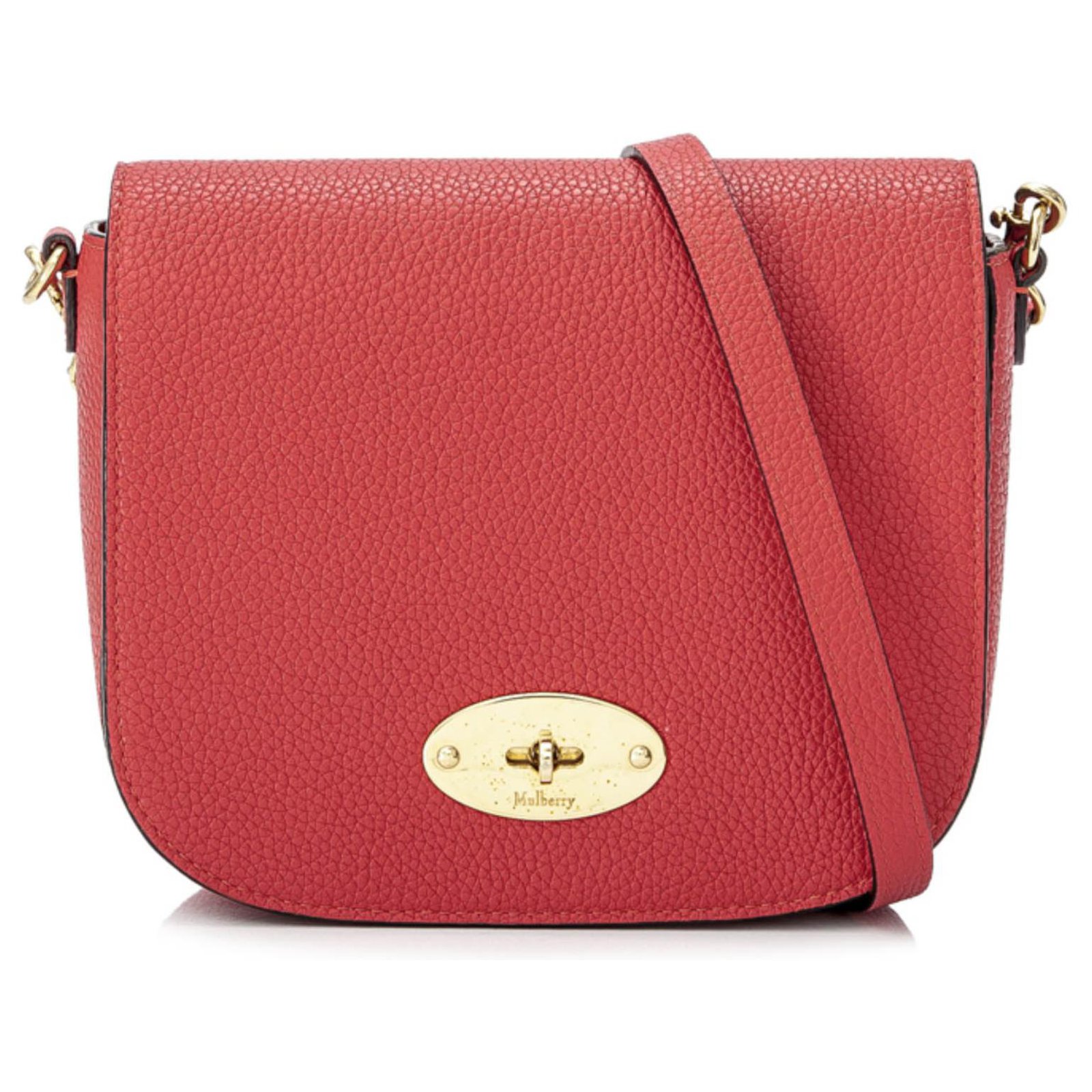 Mulberry Red Small Darley Leather Crossbody Bag Pony-style