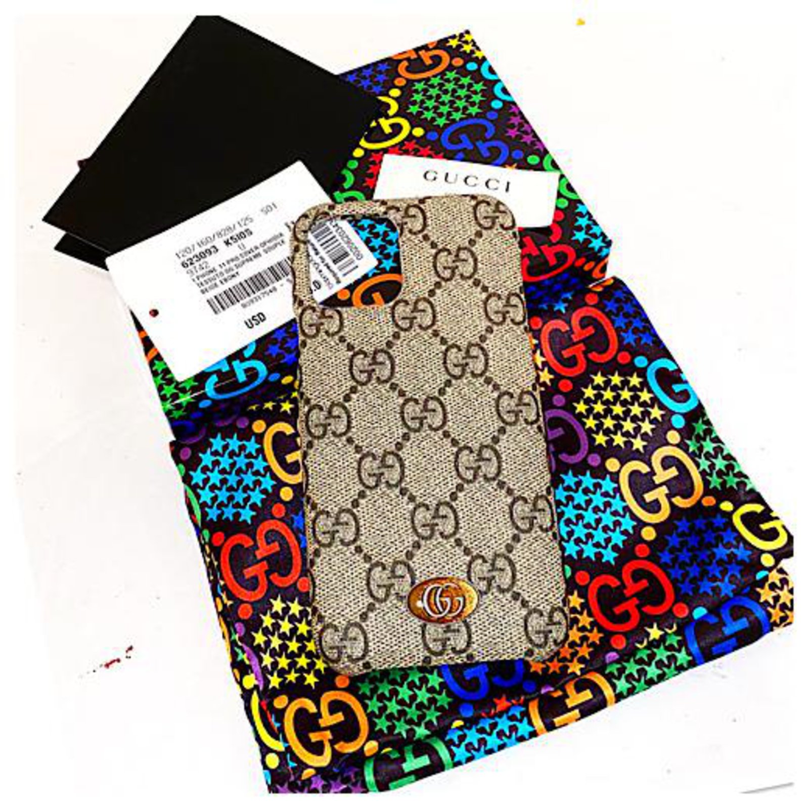 Gucci Gg Supreme Ophidia Iphone 11 Pro Case Vip Gifts Cloth Beige Ref Joli Closet