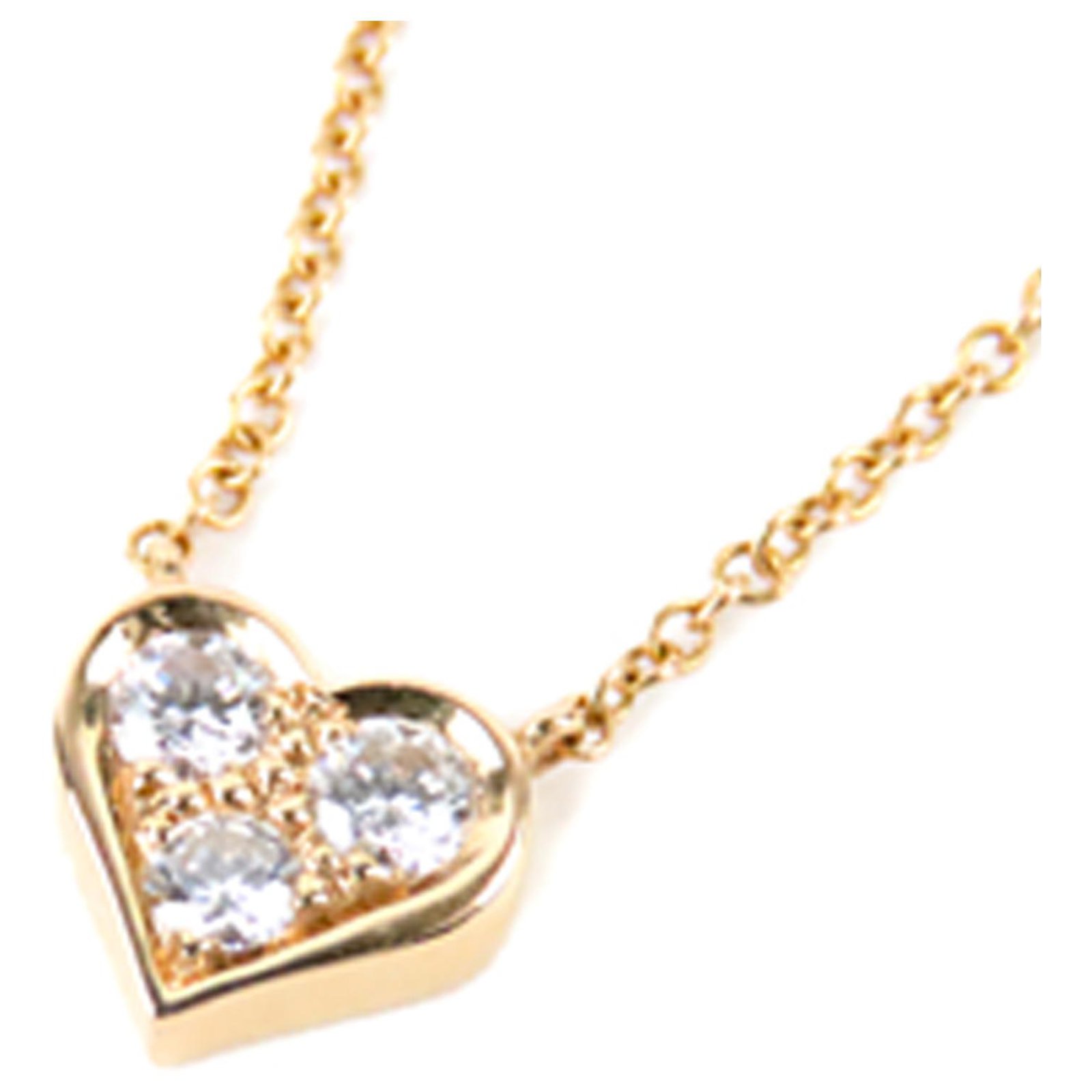 tiffany heart with diamond necklace
