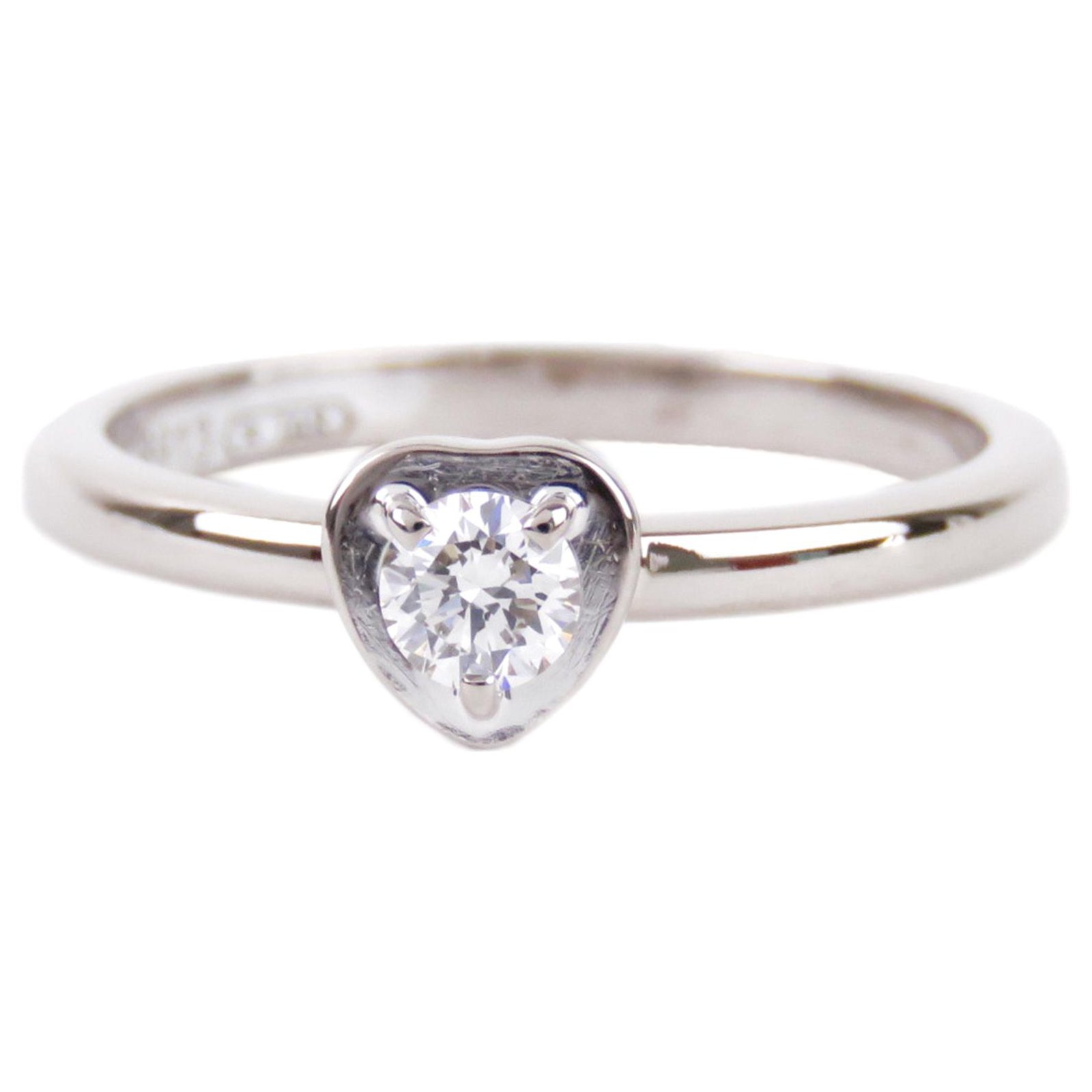 cartier diamond heart ring