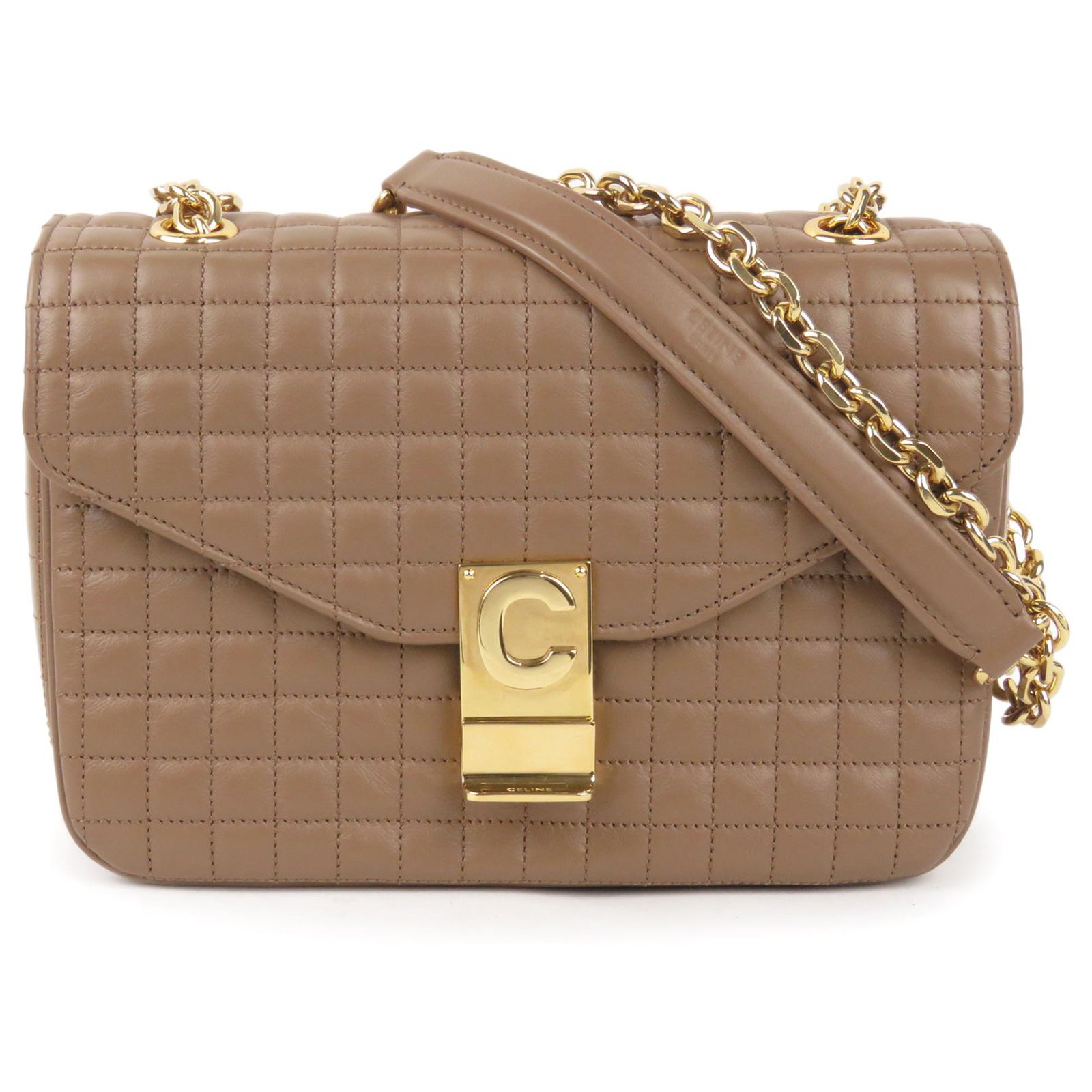 Céline Celine - Small model vertical shopping bag Brown Leather