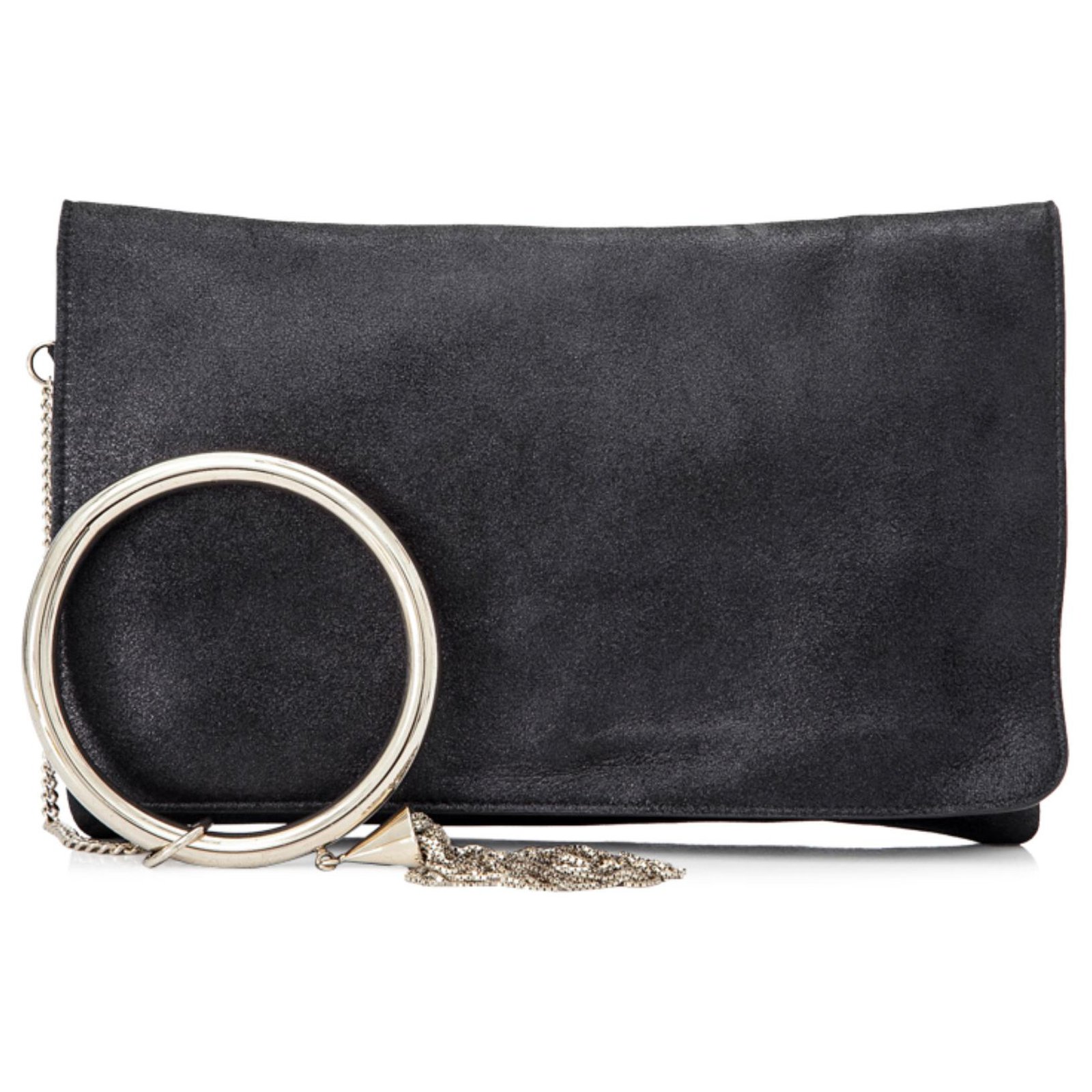 jimmy choo black clutch bag