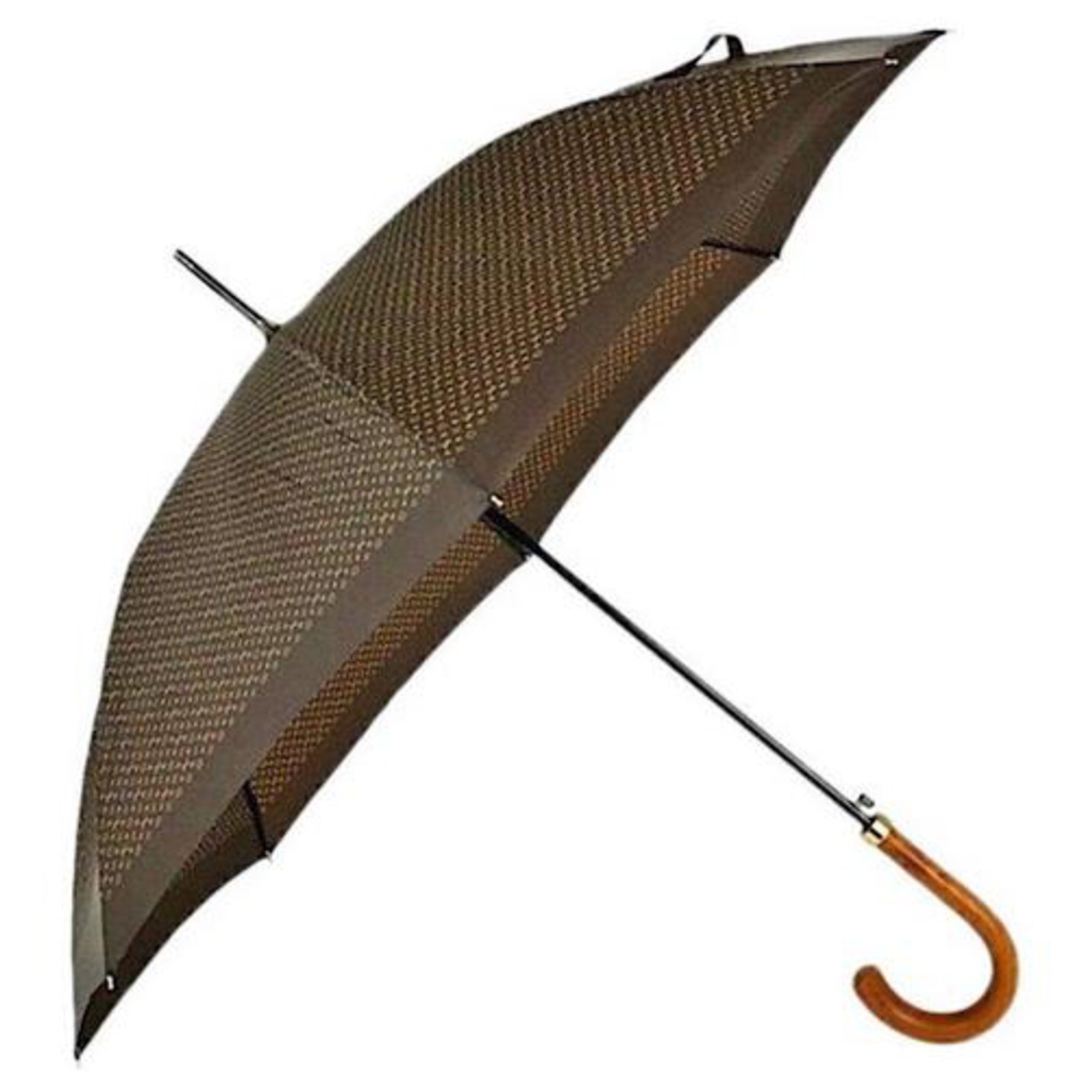 Louis Vuitton Rare Vintage Monogram Walking Umbrella with Wood Handle Brown  Polyester ref.199068 - Joli Closet