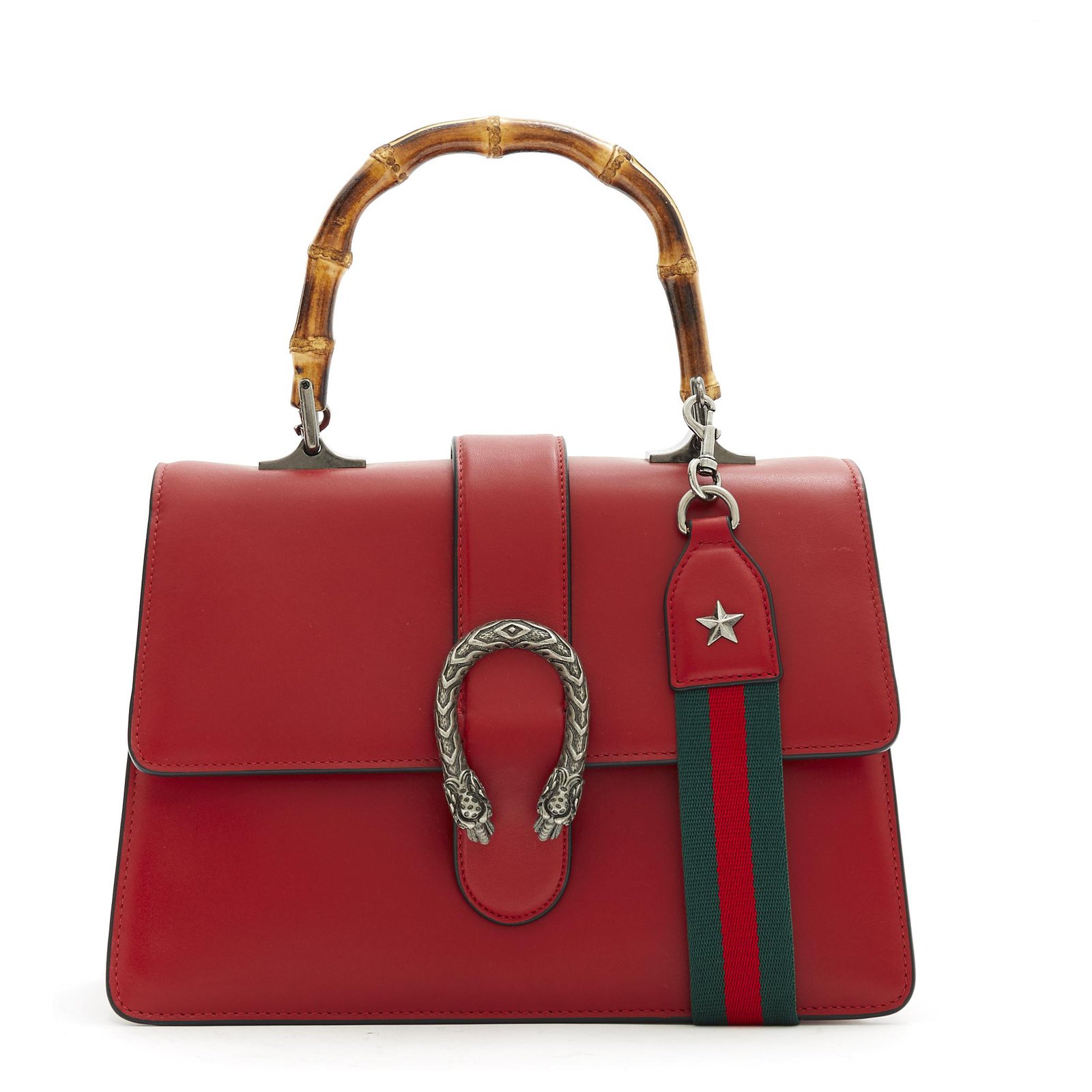 Gucci DIONYSUS BAMBOO RED NEW Handbags 
