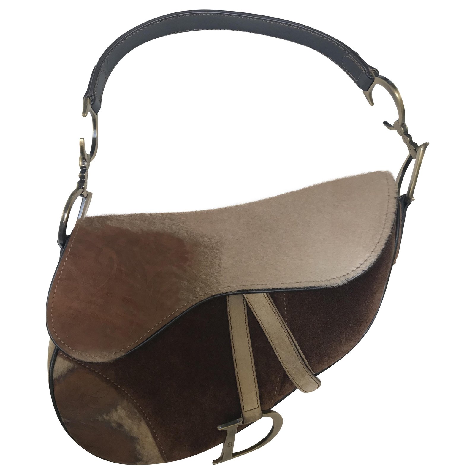Dior Saddle Handbags Leather,Deerskin 