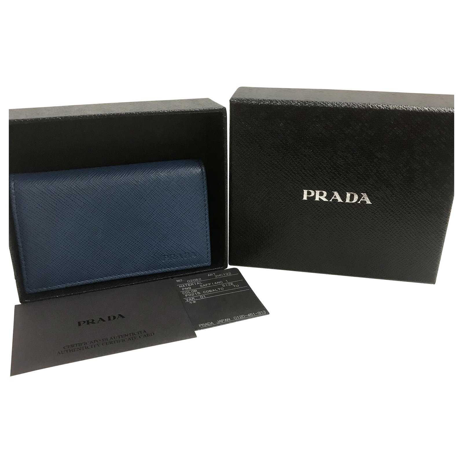 PRADA wallet Blue Leather  - Joli Closet