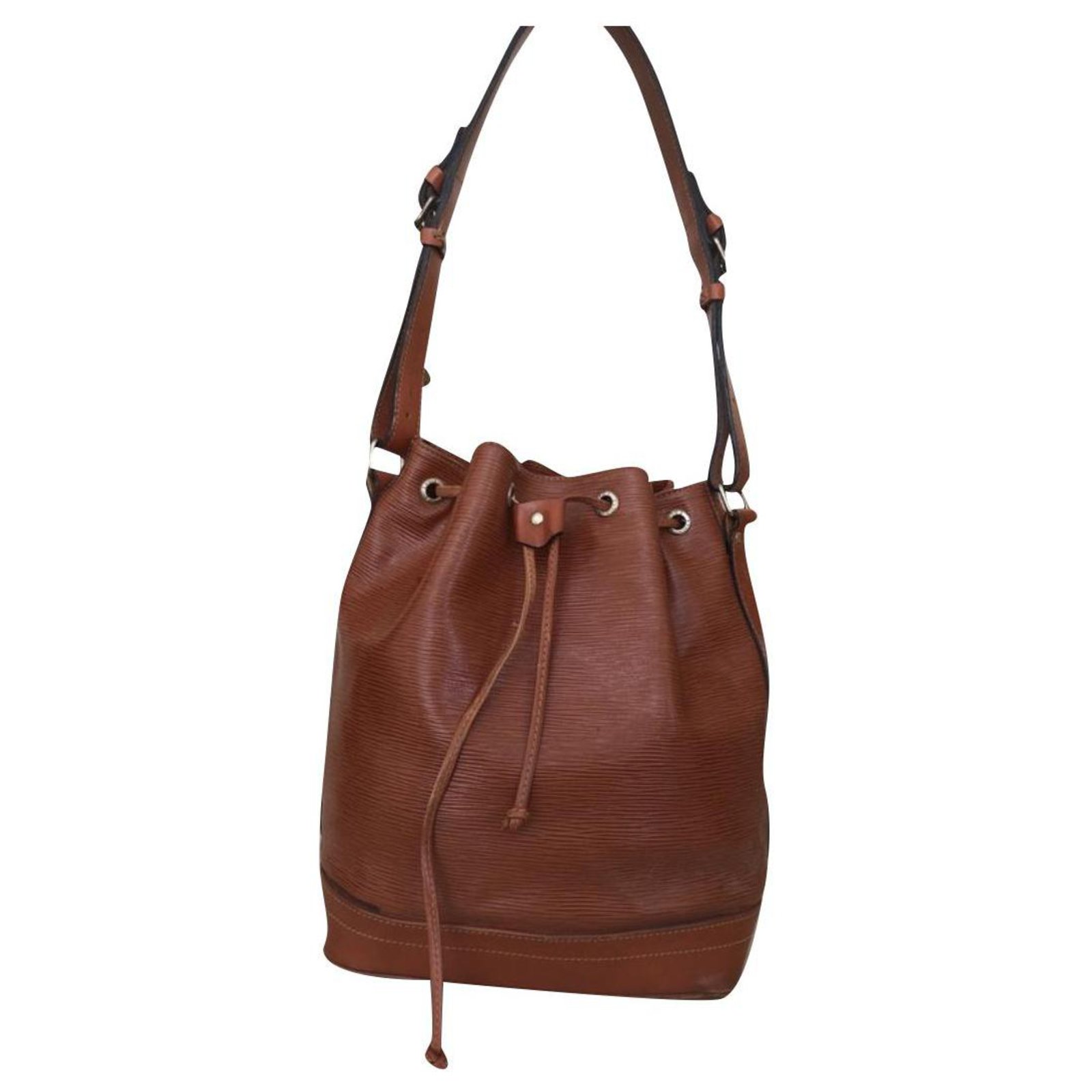 Louis Vuitton, Bags, Louis Vuitton Epi Leather Kenyan Fawn Noe Drawstring  Bucket Shoulder Bag Gm
