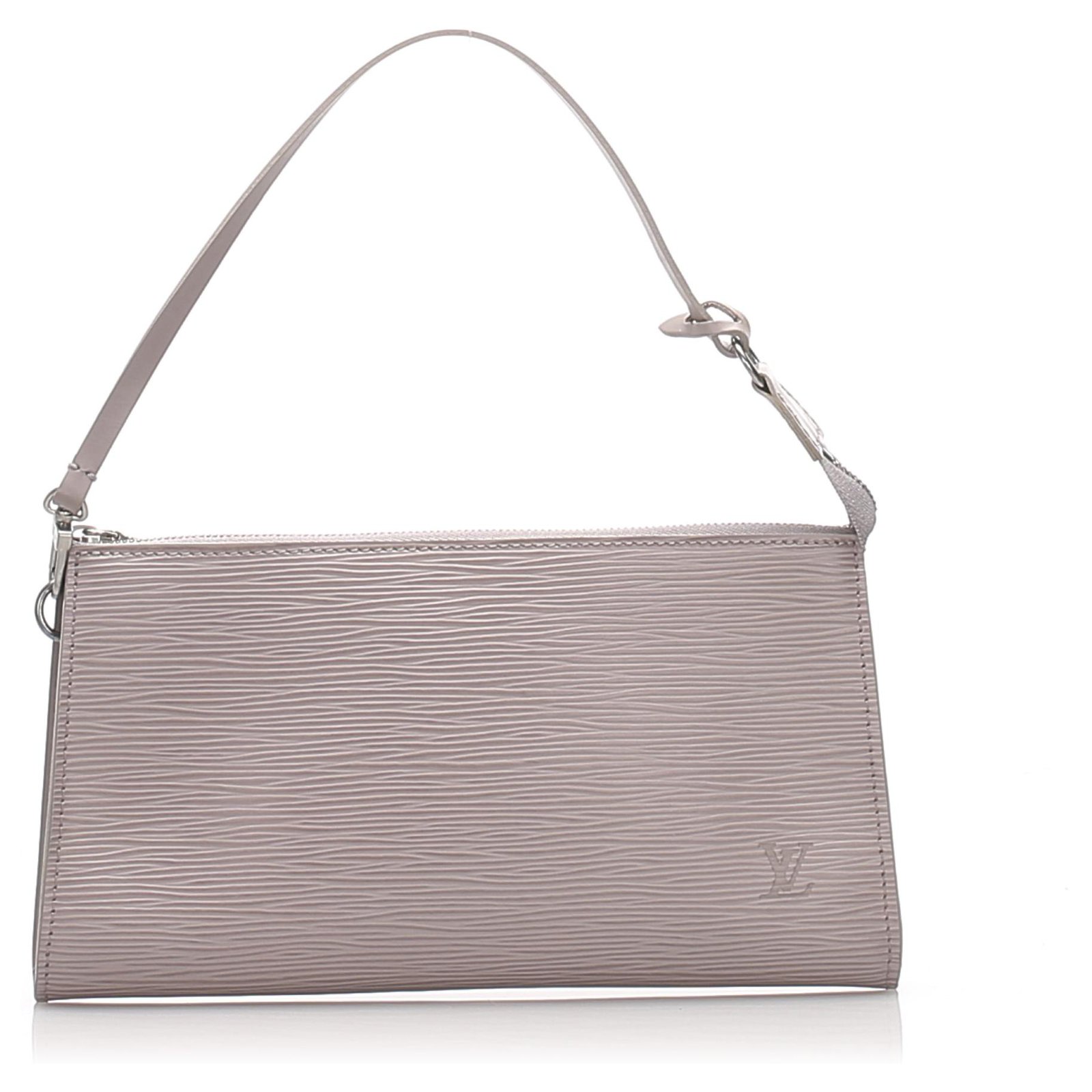 Pochette accessoire leather handbag Louis Vuitton Purple in