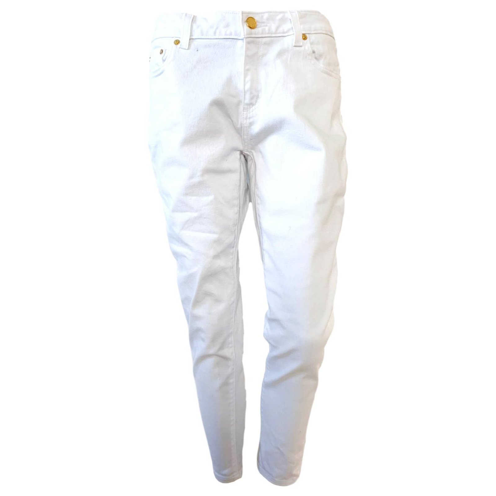 Michael Kors Jeans White Elastane Denim  - Joli Closet
