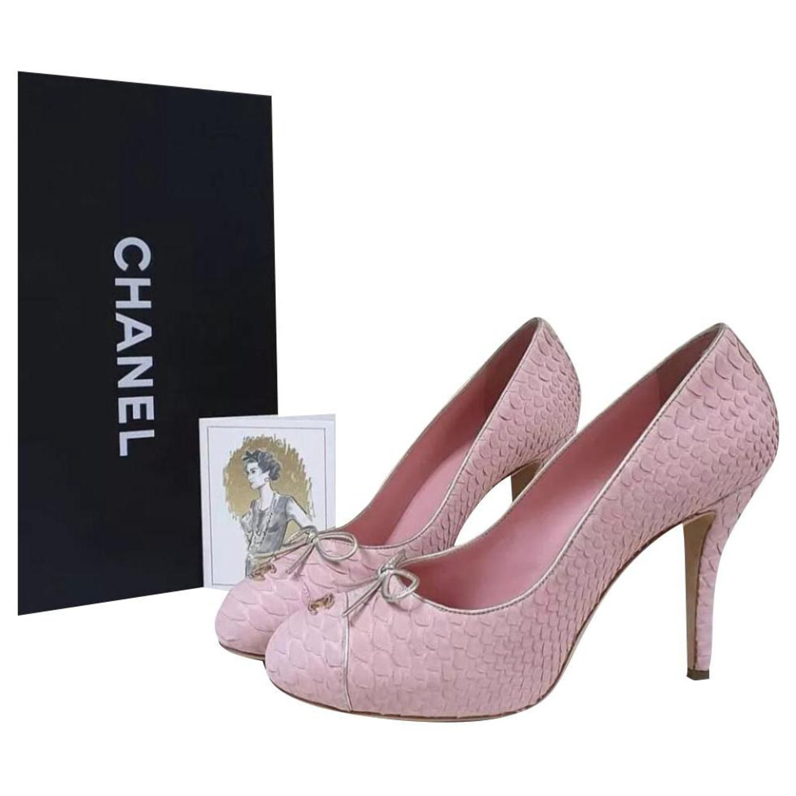 CHANEL  Shoes  Chanel Pink Bow Heels  Poshmark