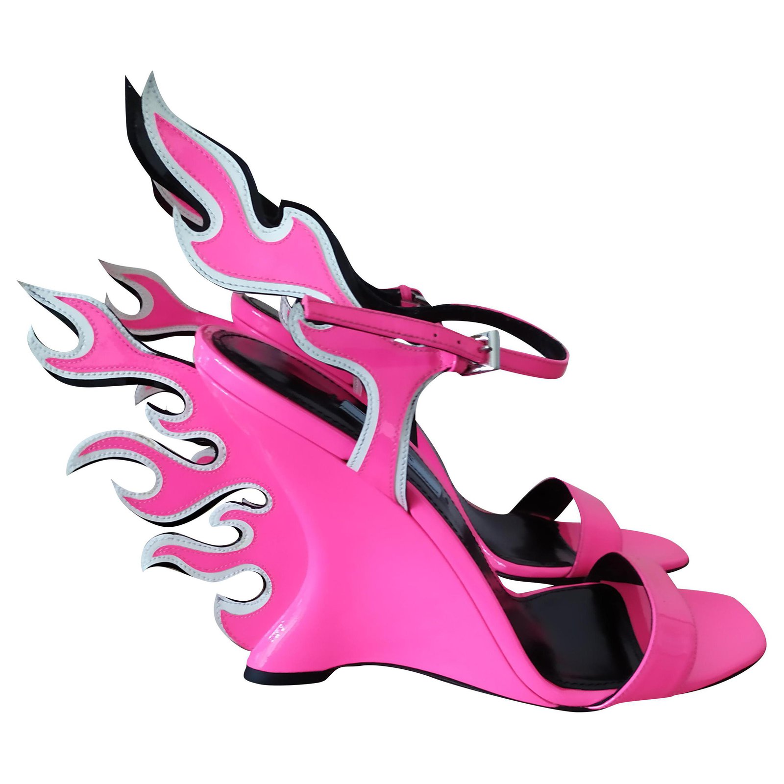 pink prada flame shoes