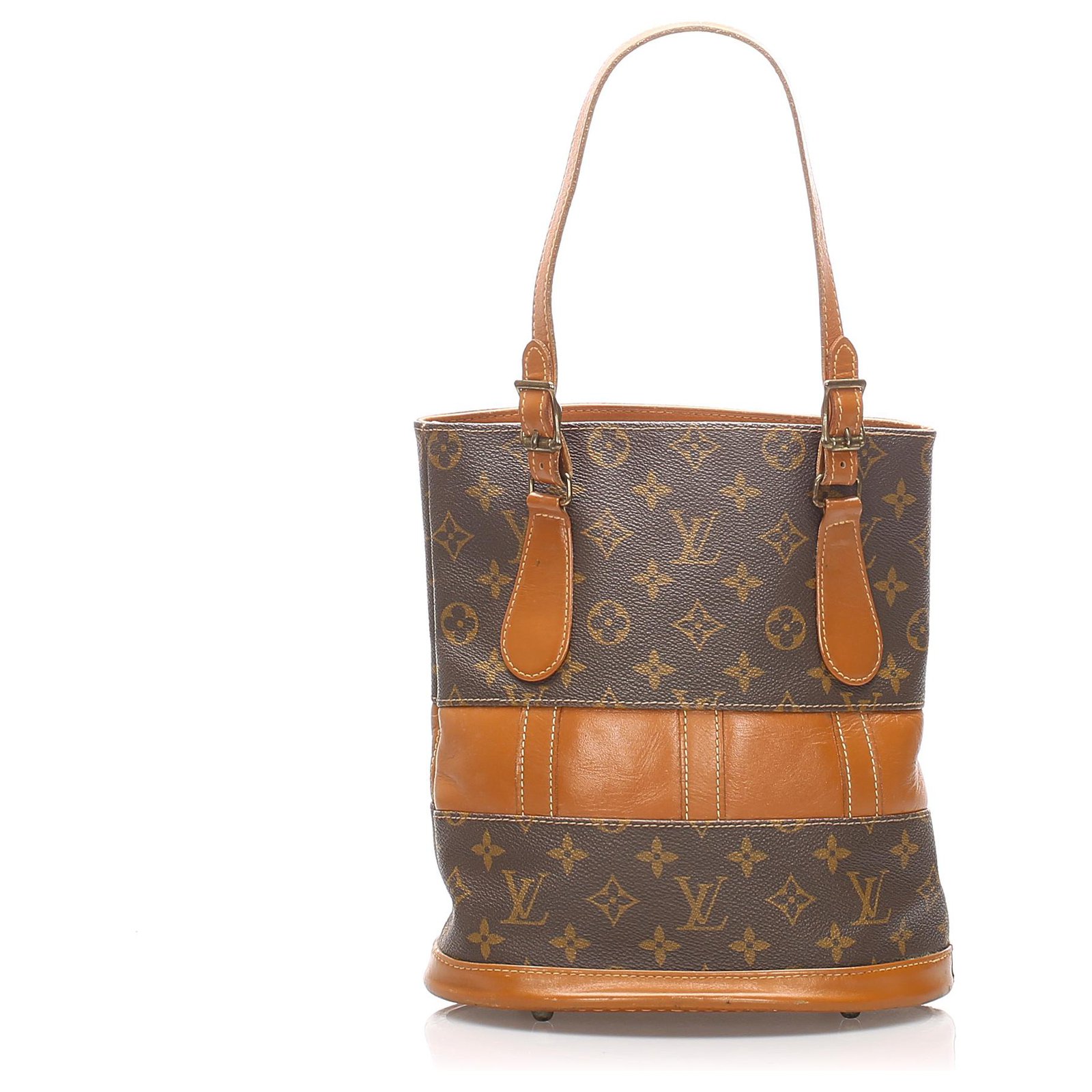 Louis Vuitton Vintage Monogram Bucket Bag Brown