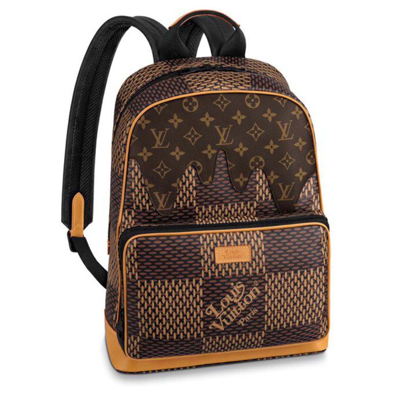 Cloth backpack Louis Vuitton Brown in Cloth - 35866813