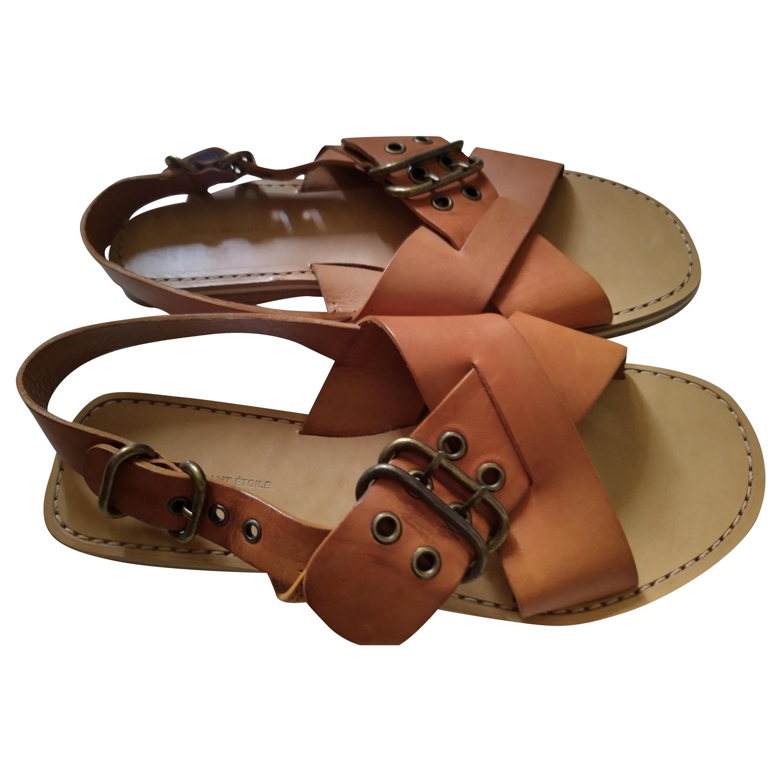 Onkel eller Mister brysomme lommetørklæde Isabel Marant Etoile Sandals Light brown Leather ref.201961 - Joli Closet