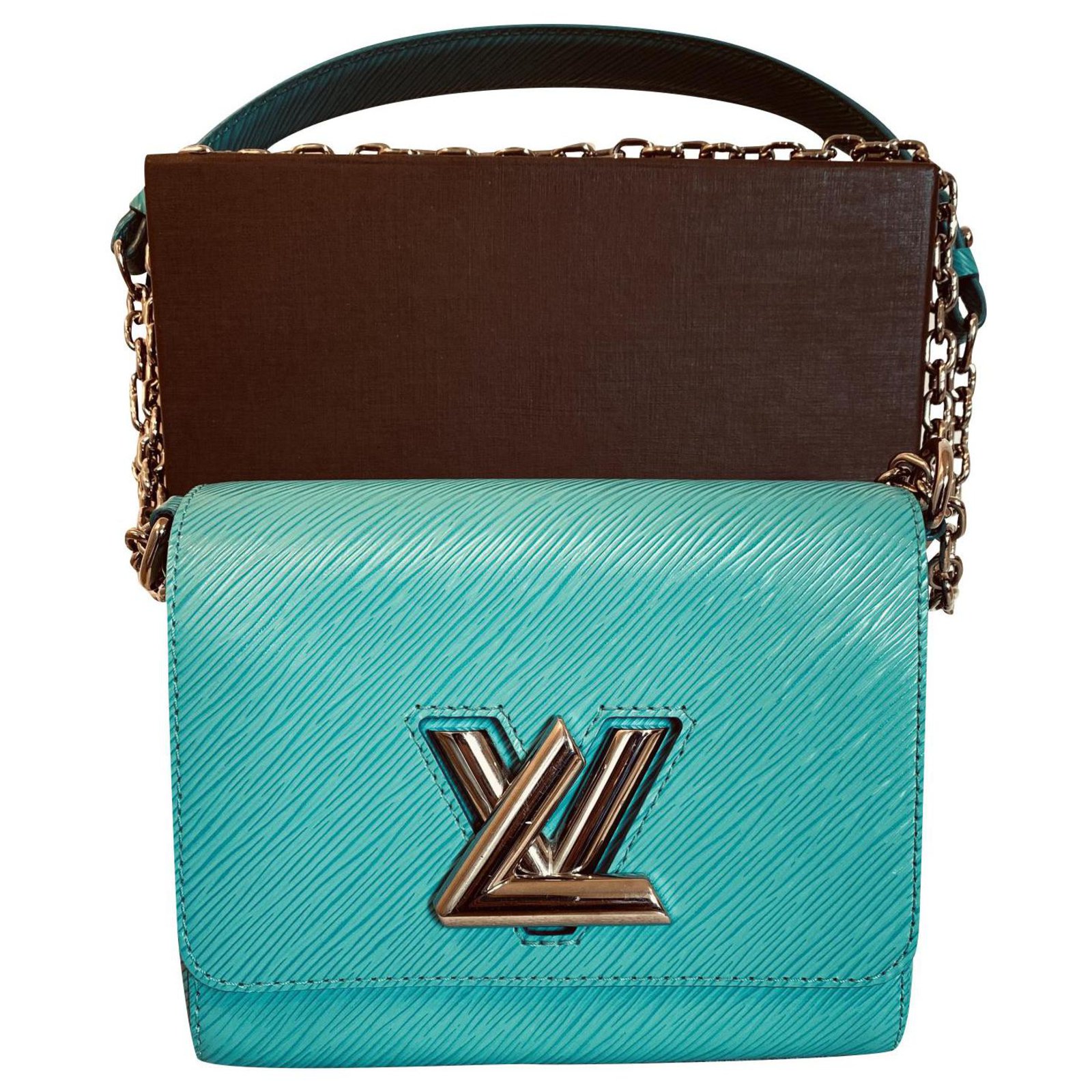 Louis Vuitton Twist PM Turquoise Leather ref.202371 - Joli Closet