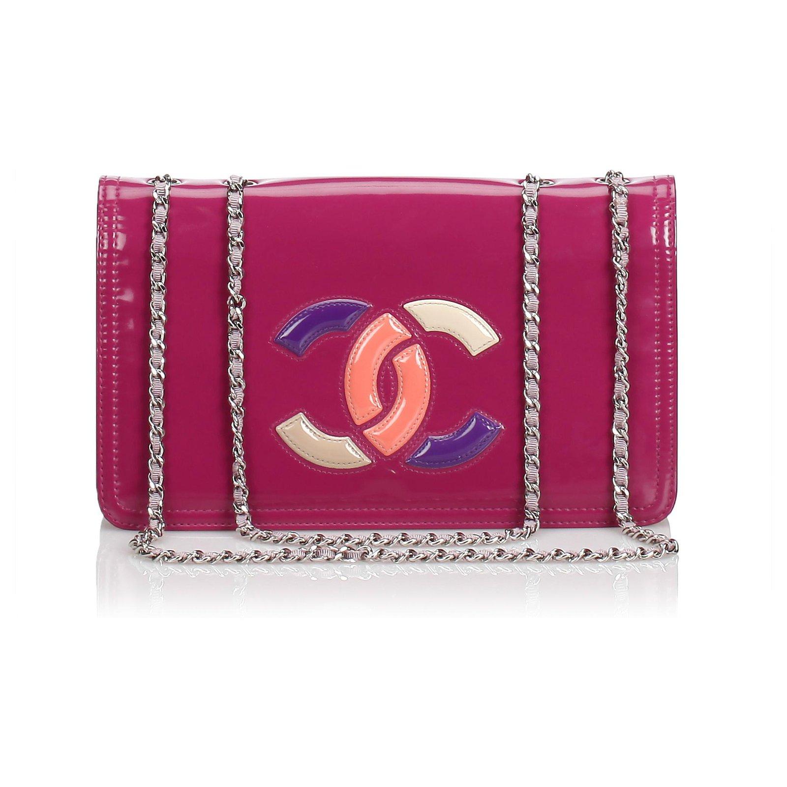 Chanel Pink Patent Lipstick Flap Bag Multiple colors Leather Patent leather  ref.202452 - Joli Closet