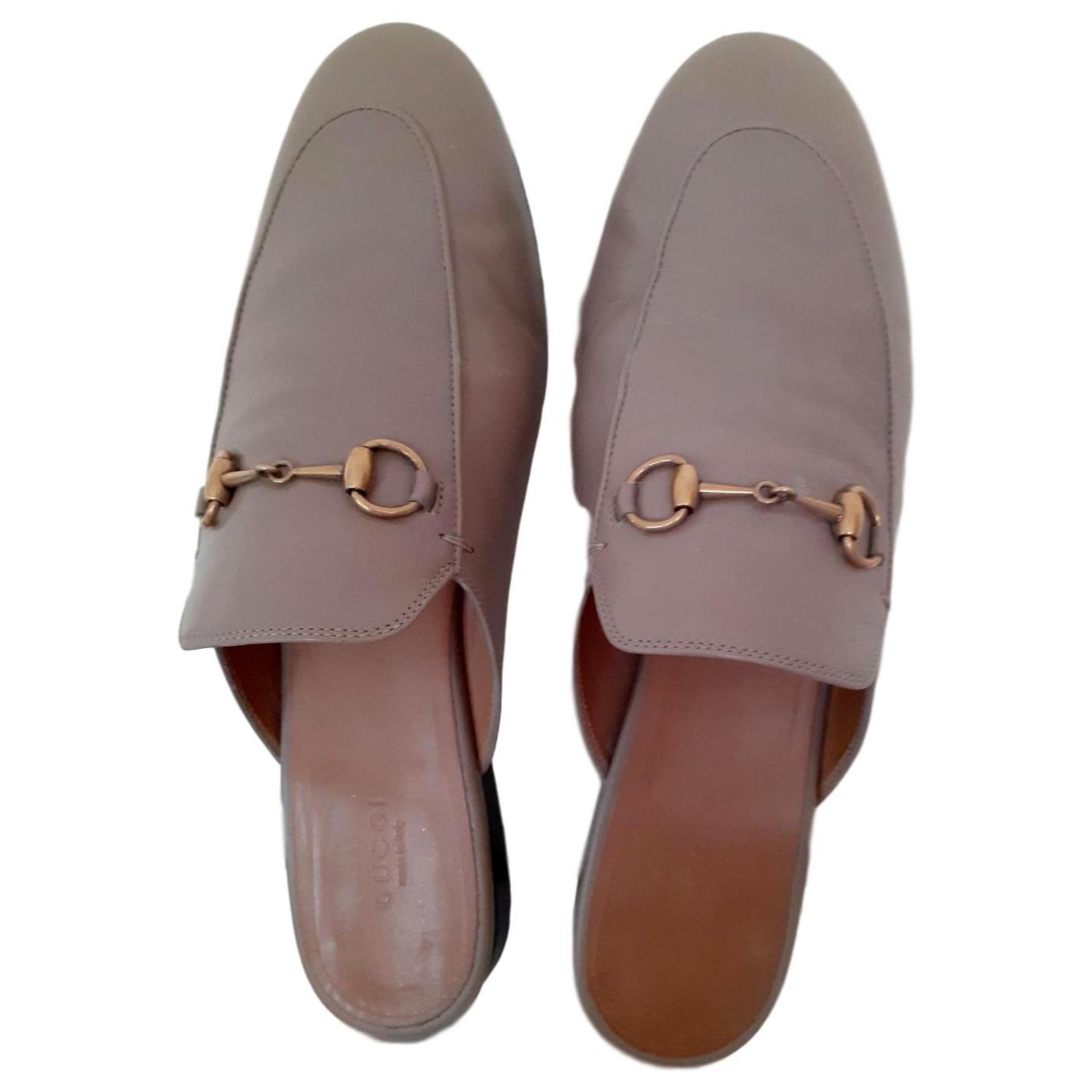 Gucci Gucci Princetown Flats Leather 
