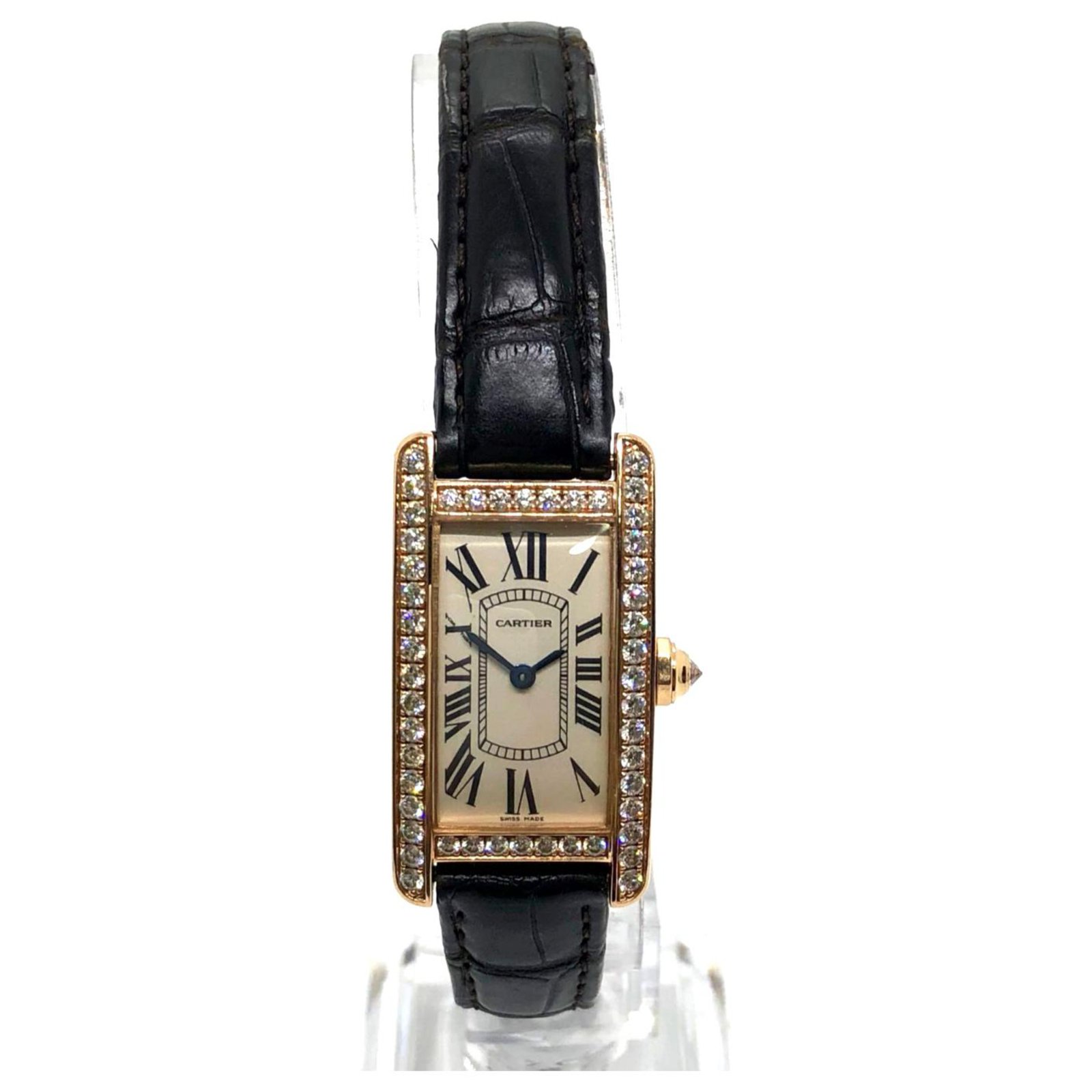 cartier rose gold tank americaine