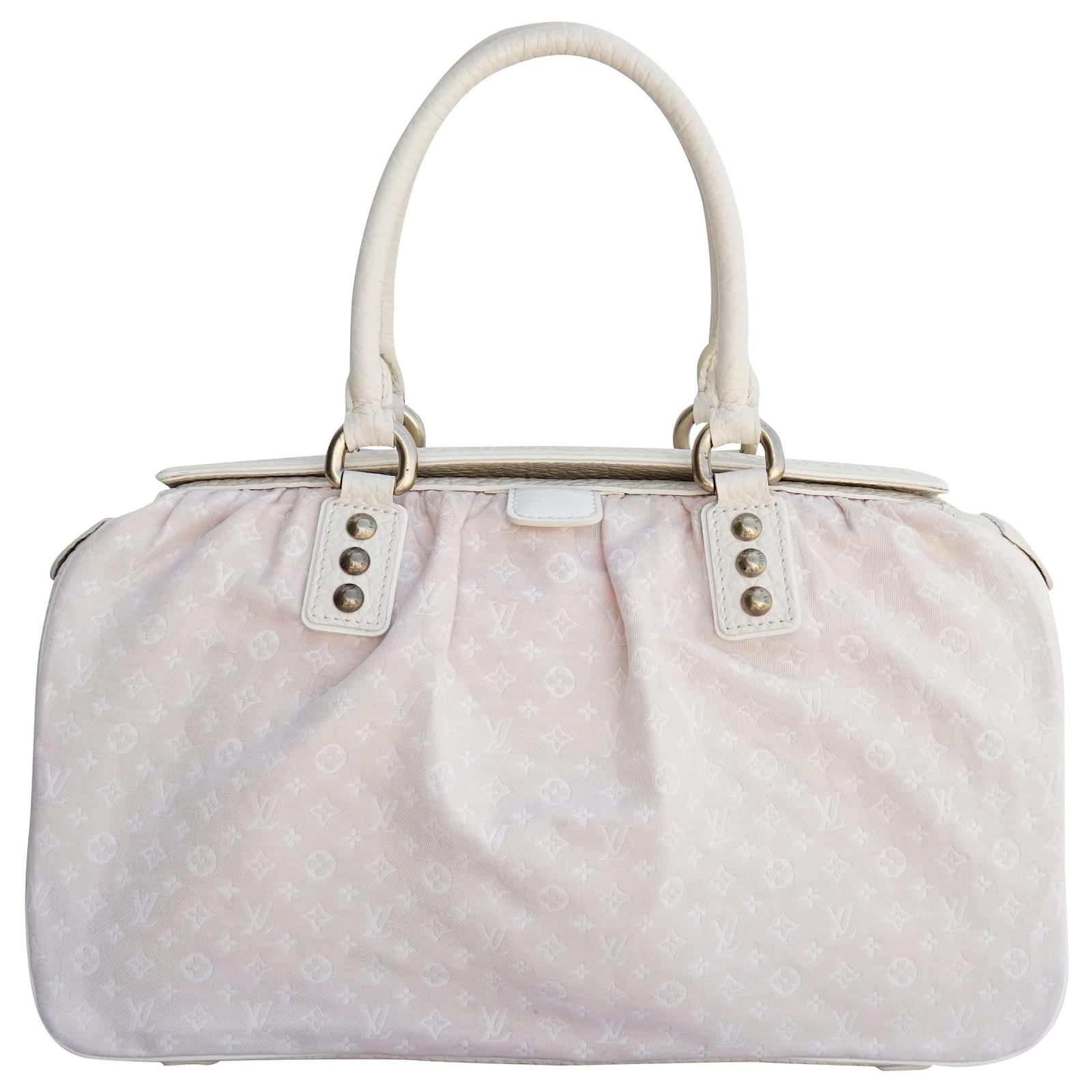 Louis Vuitton Bolsos de mano Rosa Crudo Cuero Lienzo ref.203591 - Joli  Closet