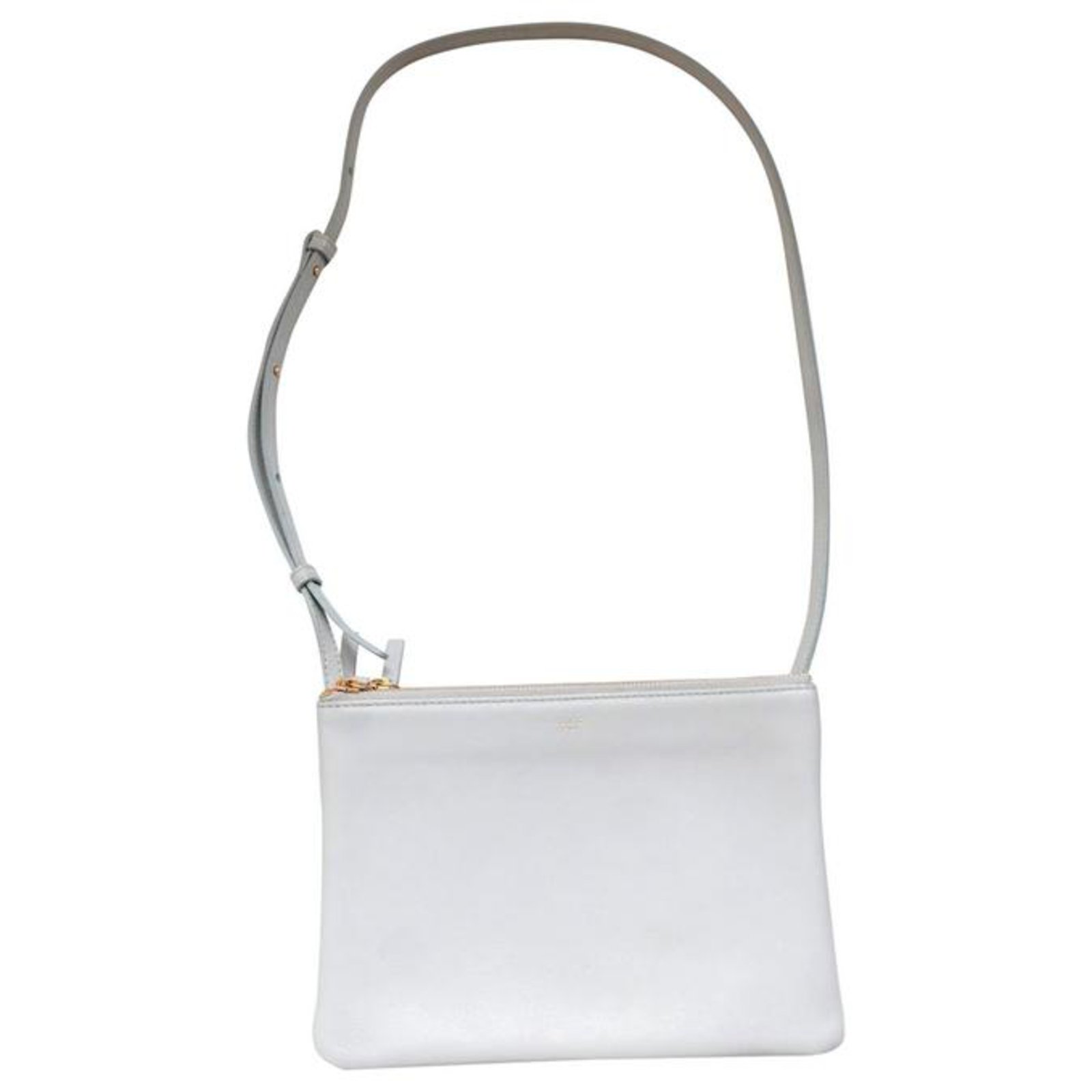 Celine Grey Leather Small Trio Crossbody Bag Celine | The Luxury Closet