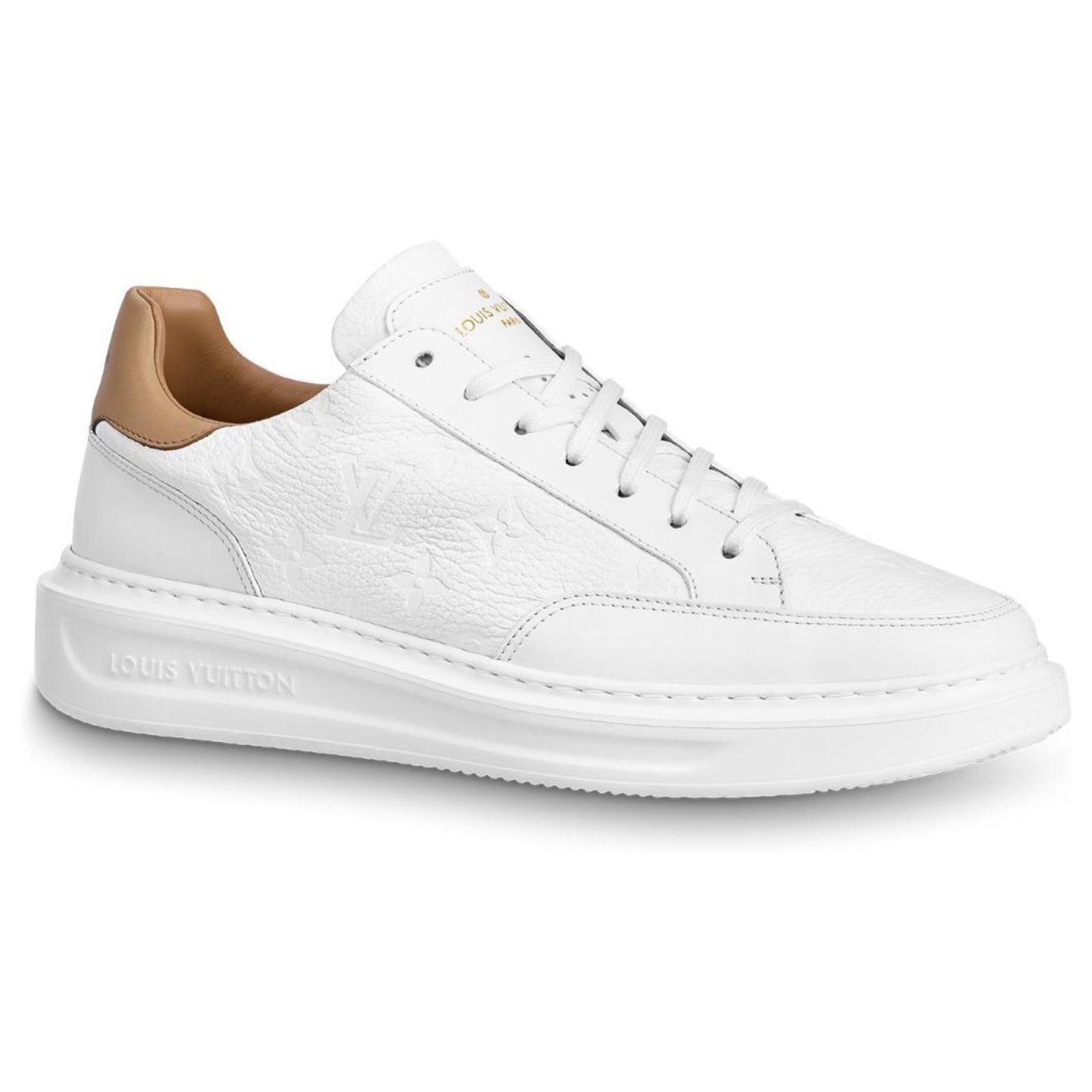 all white lv trainers