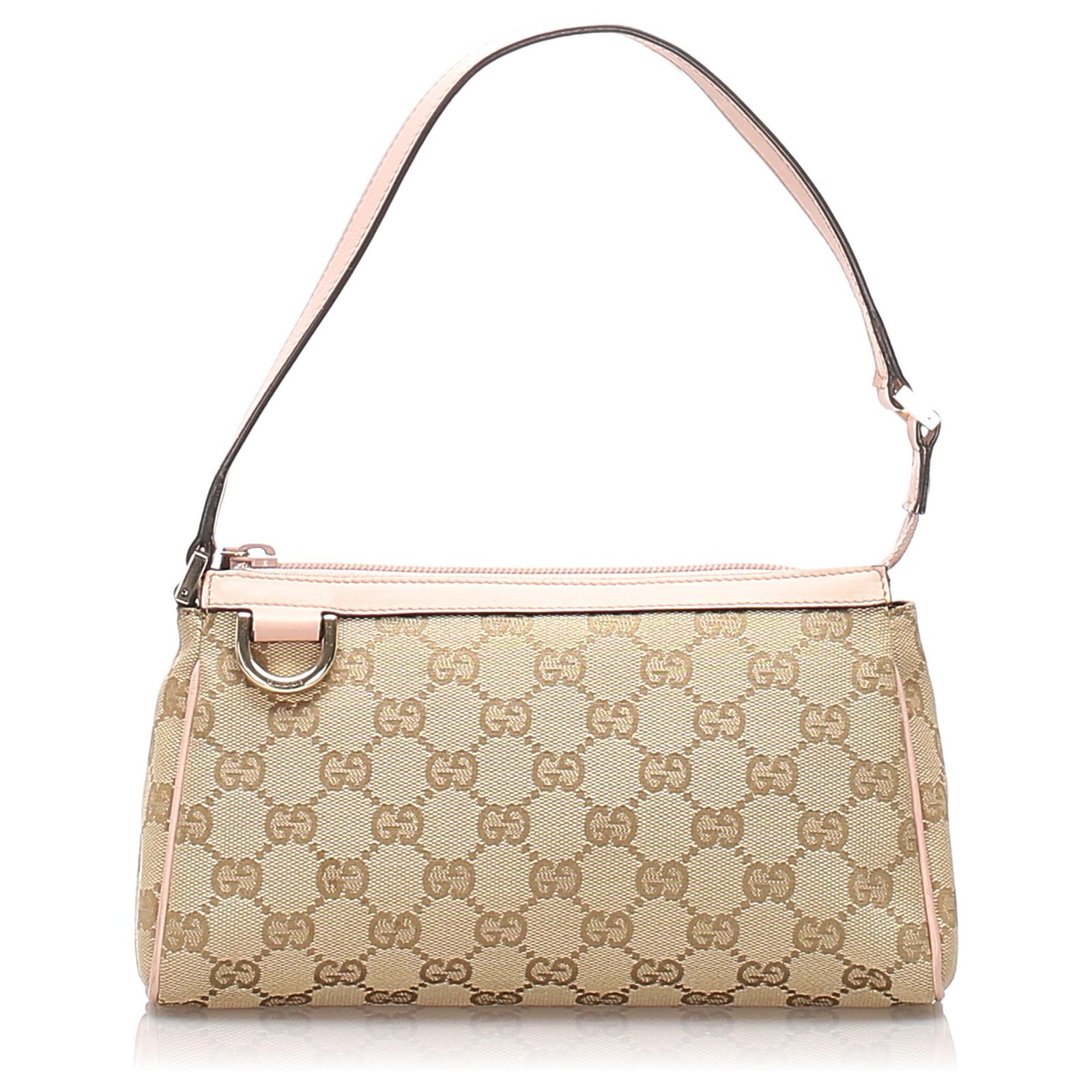 Brown Gucci GG Canvas Baguette