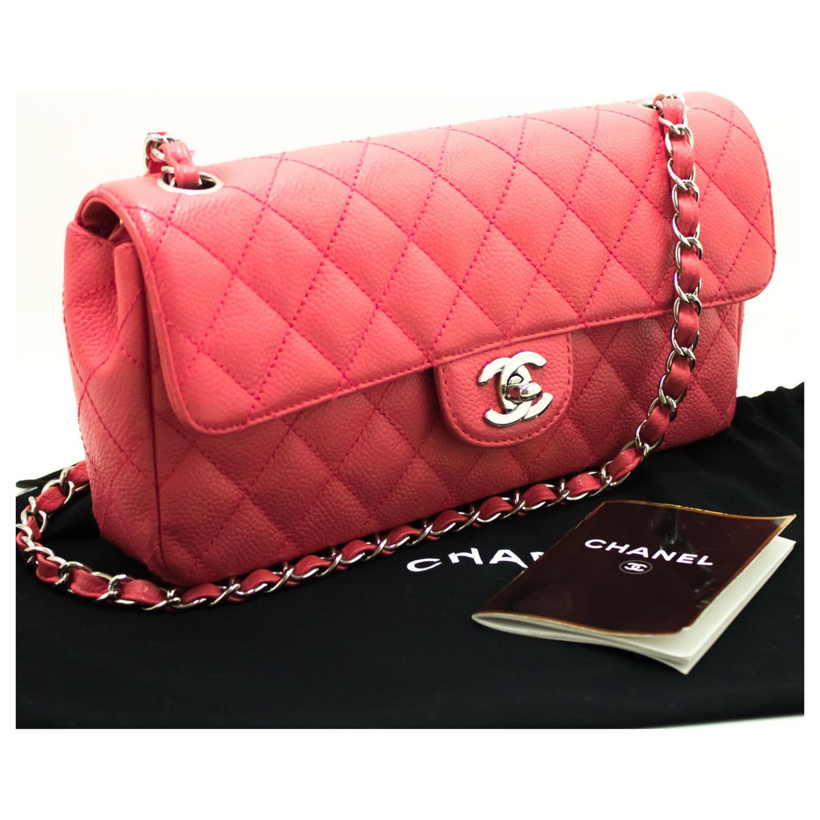 pink quilted chanel bag