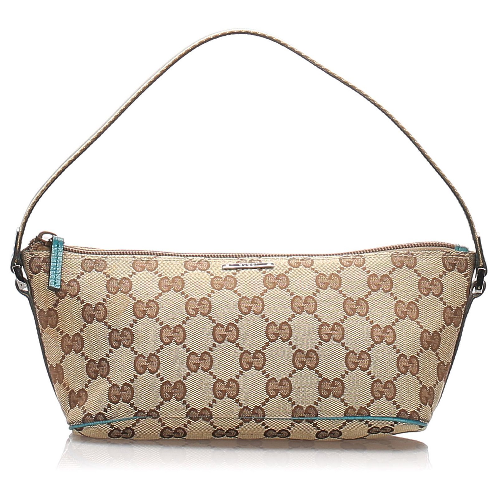 Gucci Brown GG Canvas Boat Beige Cloth Cloth ref.204326 - Joli Closet