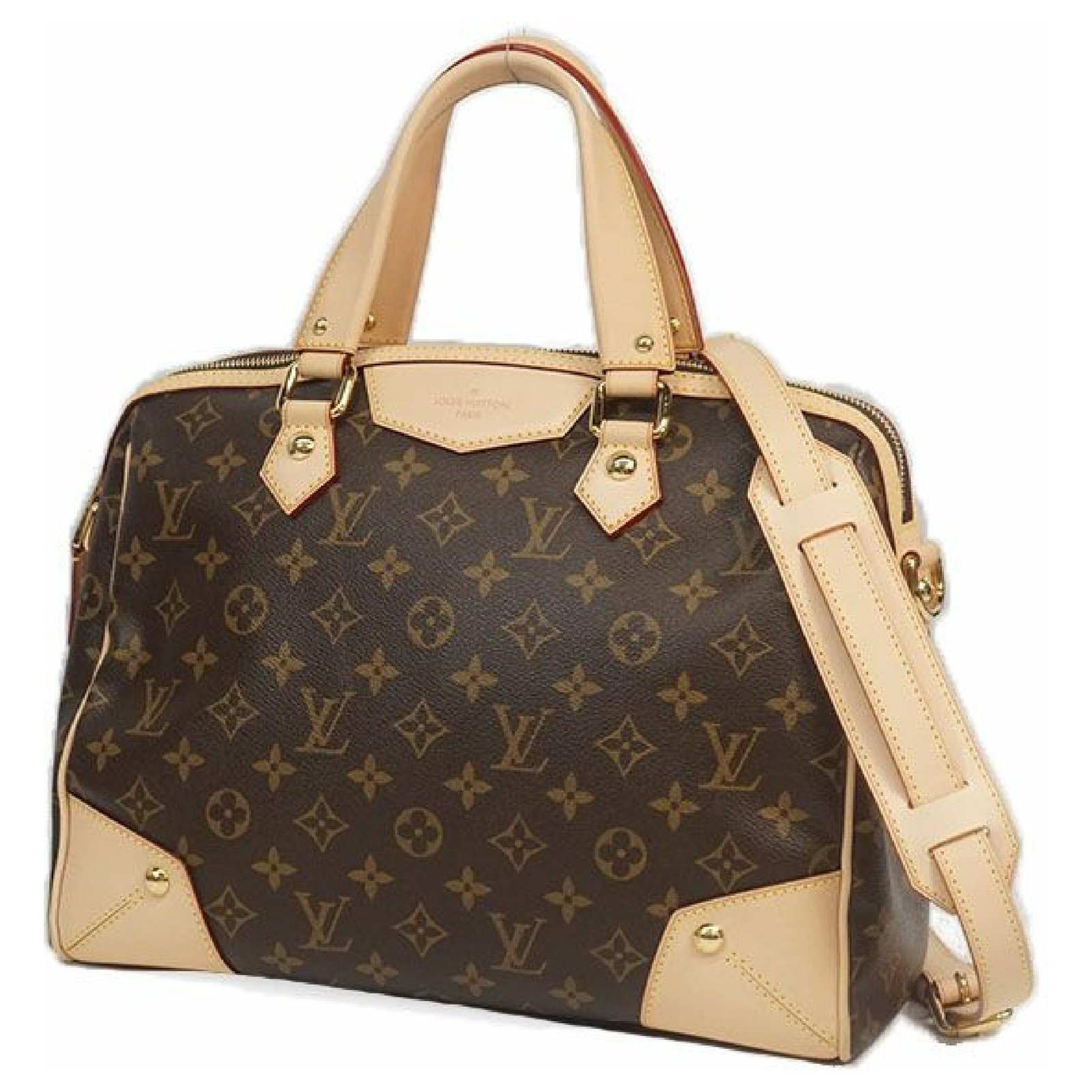 Louis Vuitton Monogram Retiro PM Shoulder Hand Bag M40325 Used