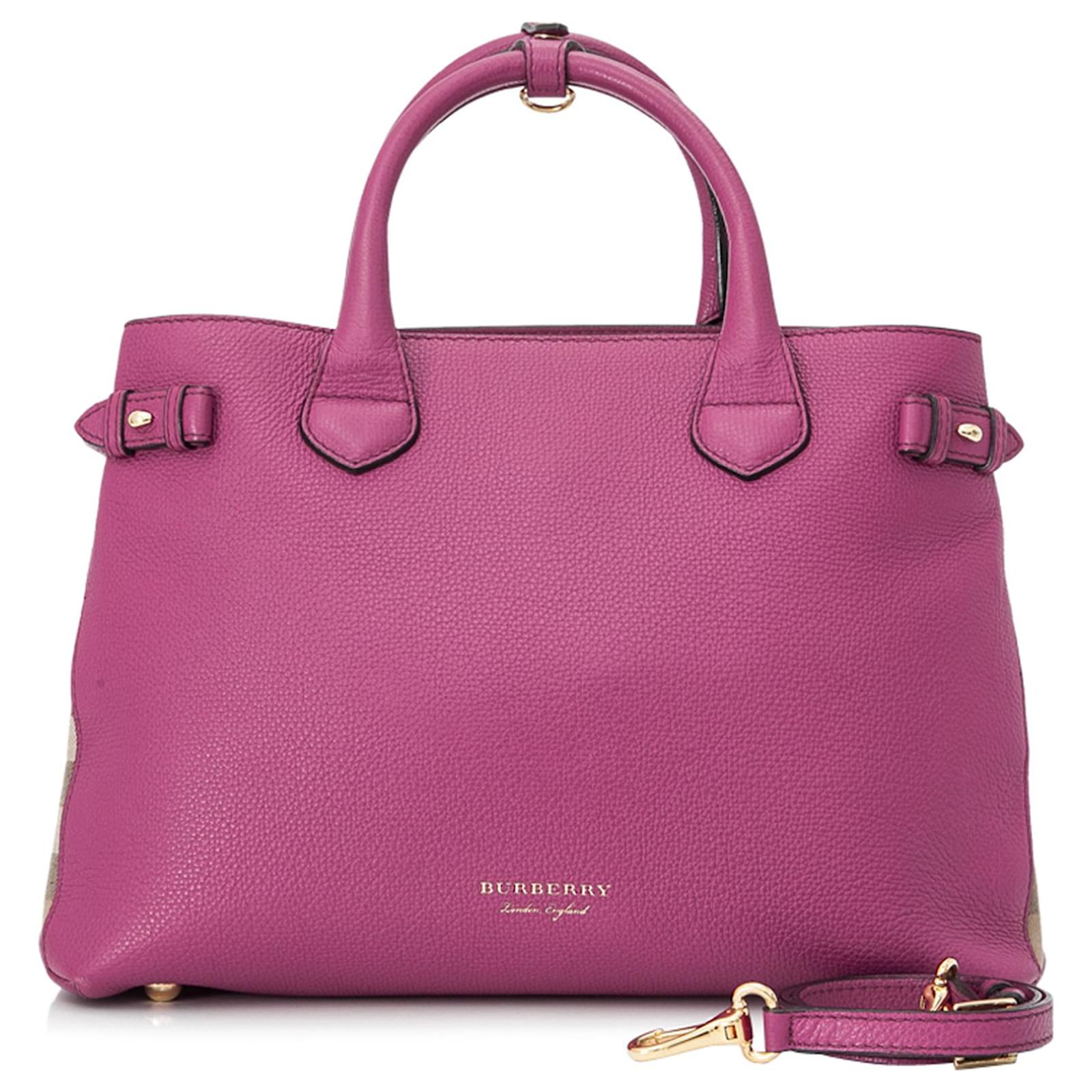 bolsa burberry rosa