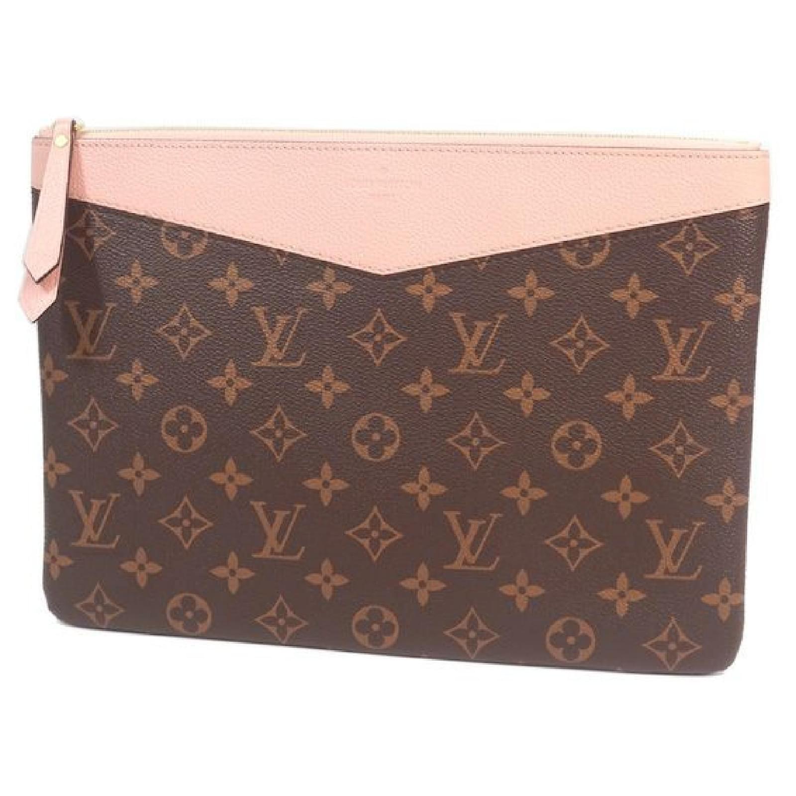 LOUIS VUITTON Bolso diario Bolso para mujer M62942 rosa Poudre Lienzo  ref.205111 - Joli Closet