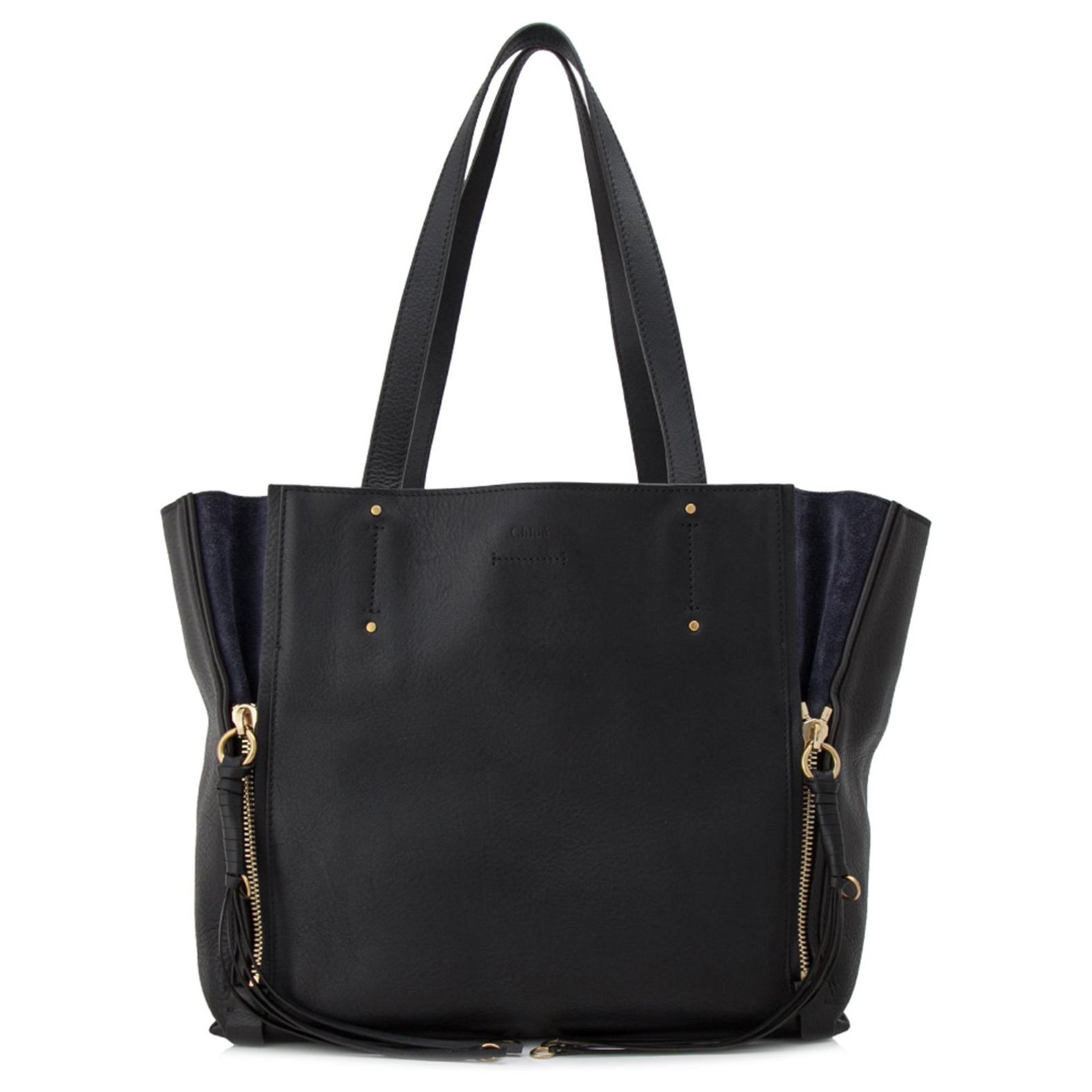 chloe black tote