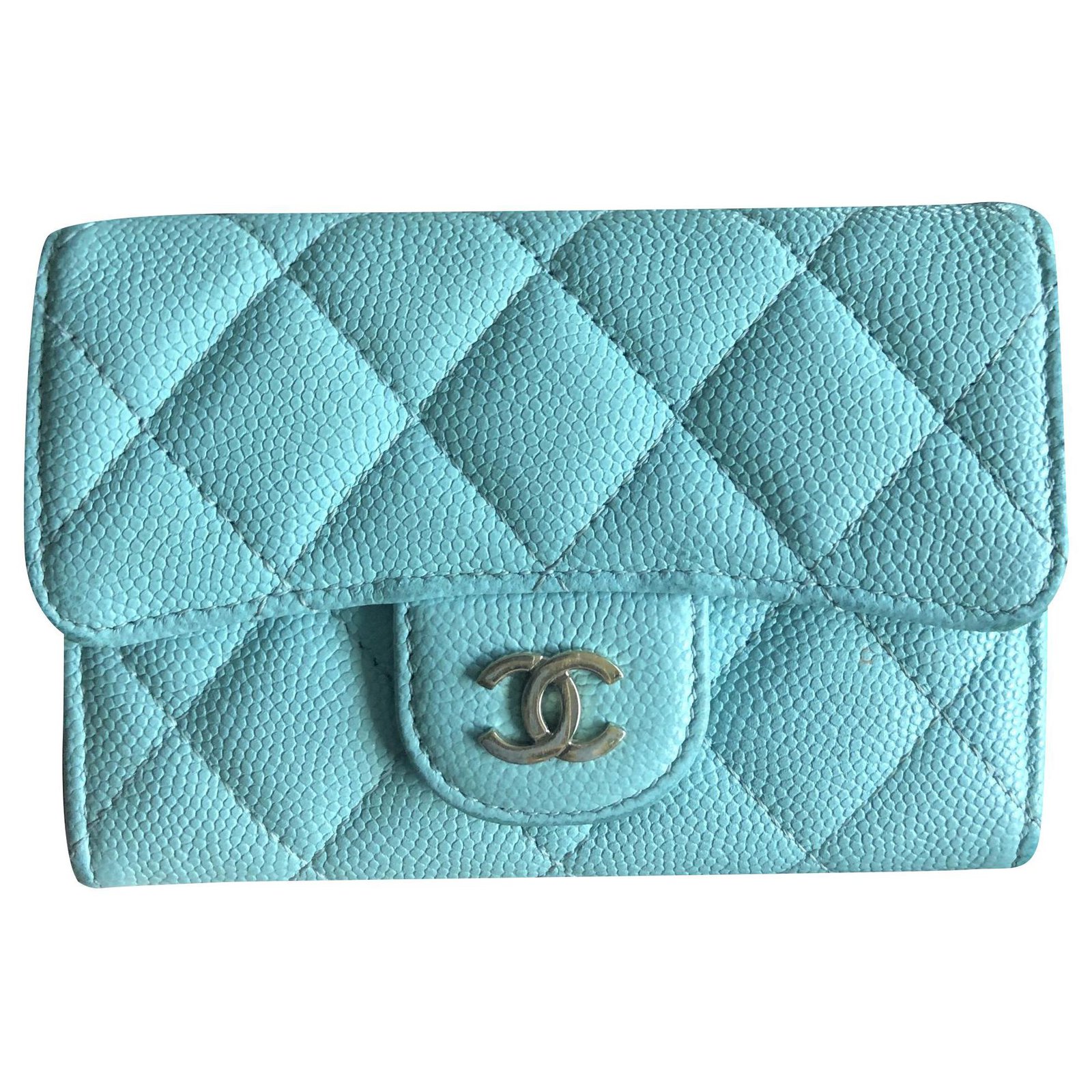 chanel tiffany blue wallet