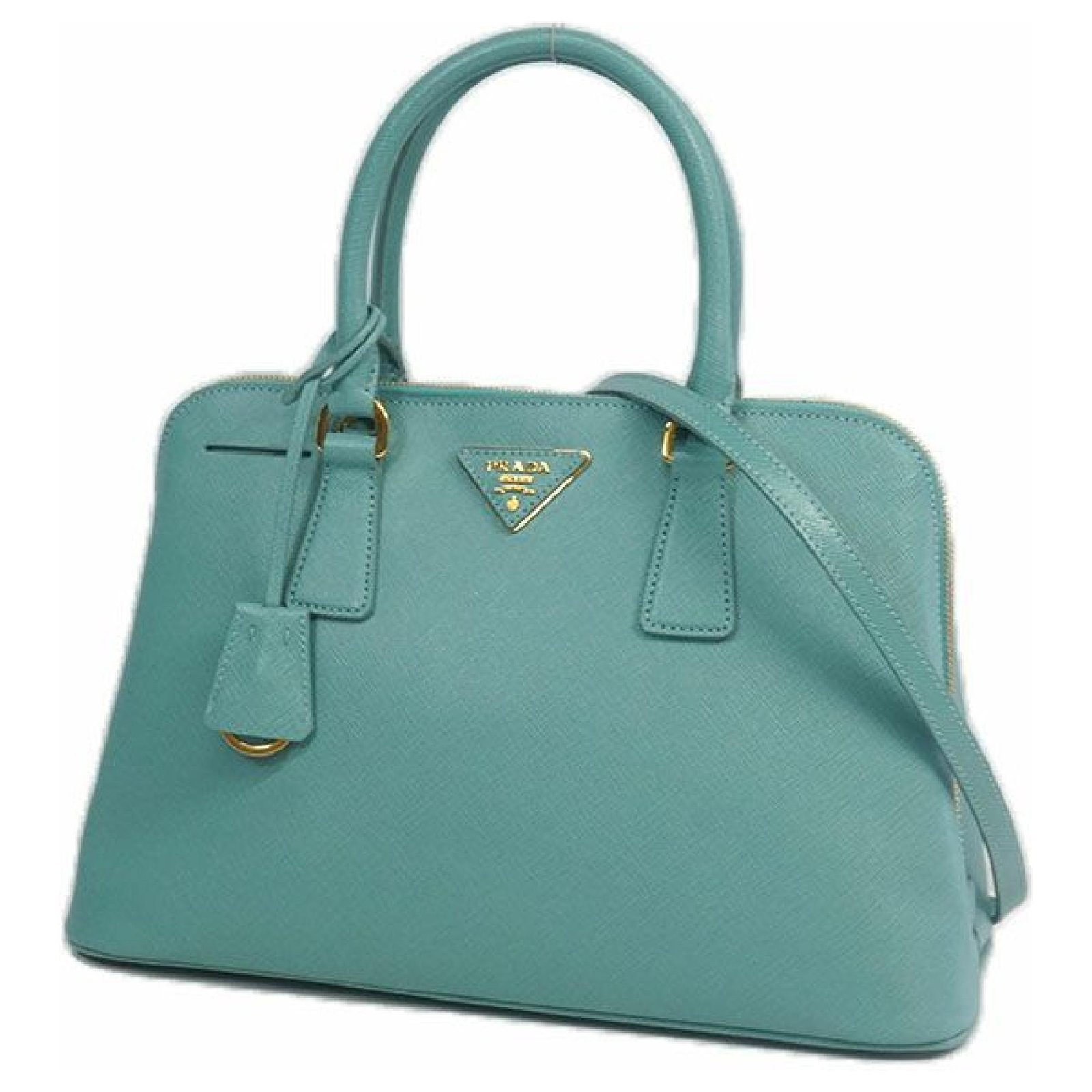 Prada Saffiano 2WAY shoulder bag Womens handbag BL0837 Light blue