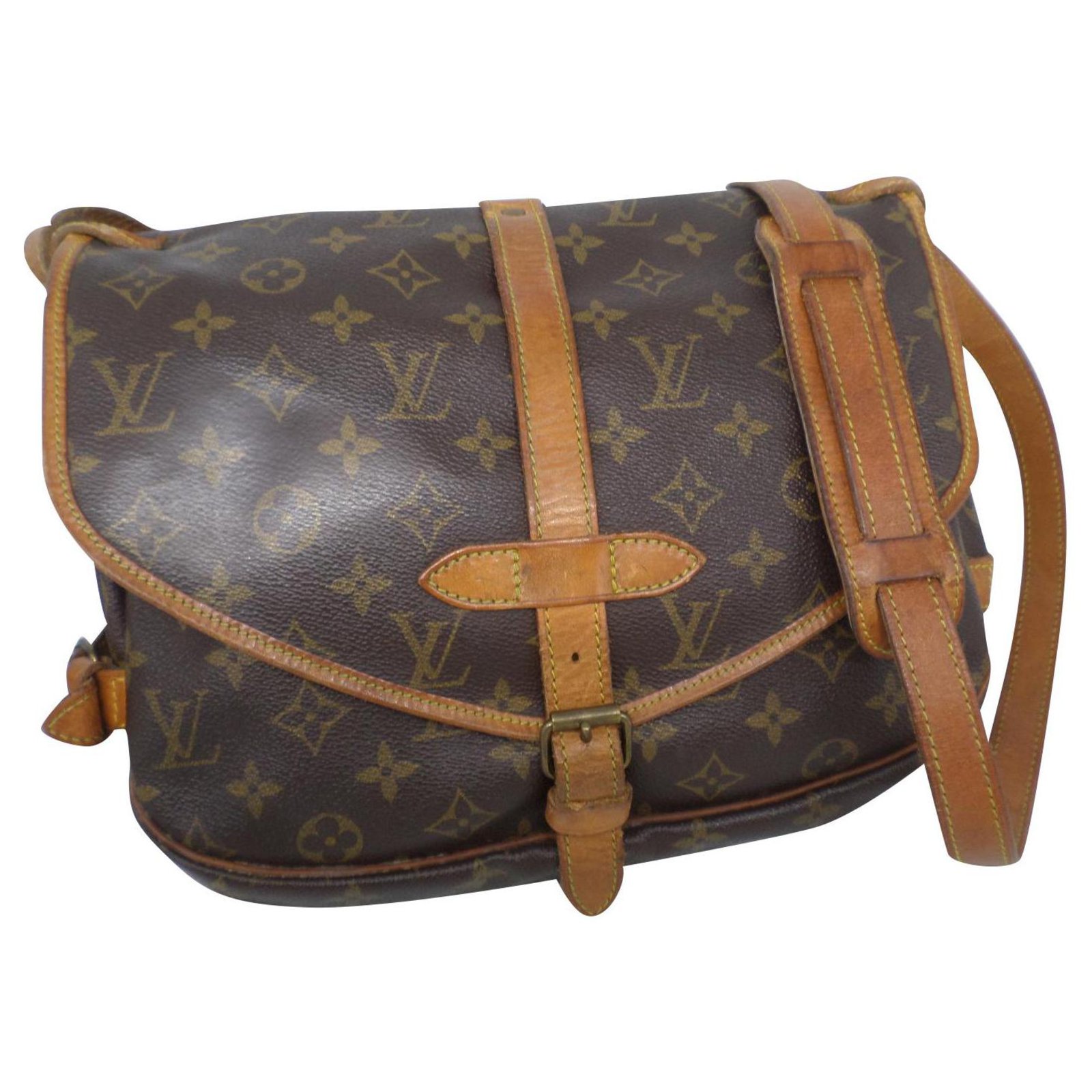 Louis Vuitton Vintage Monogram Saumur 25 - Brown Crossbody Bags