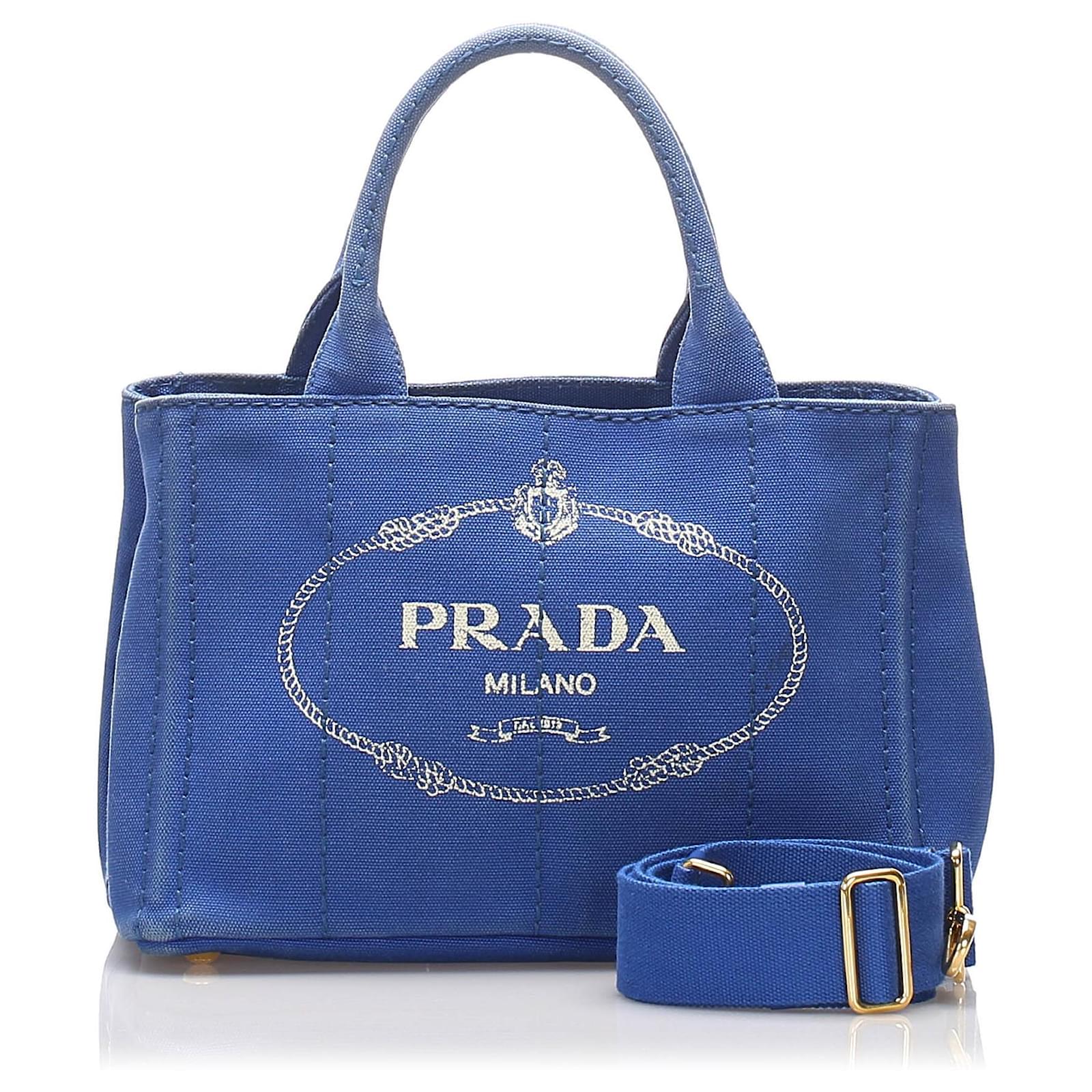 prada canvas handbag