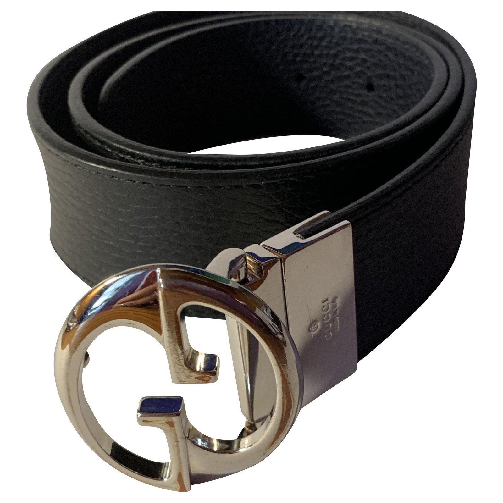 Navy Reversible Gucci Belt 98 cm x 4 cm 