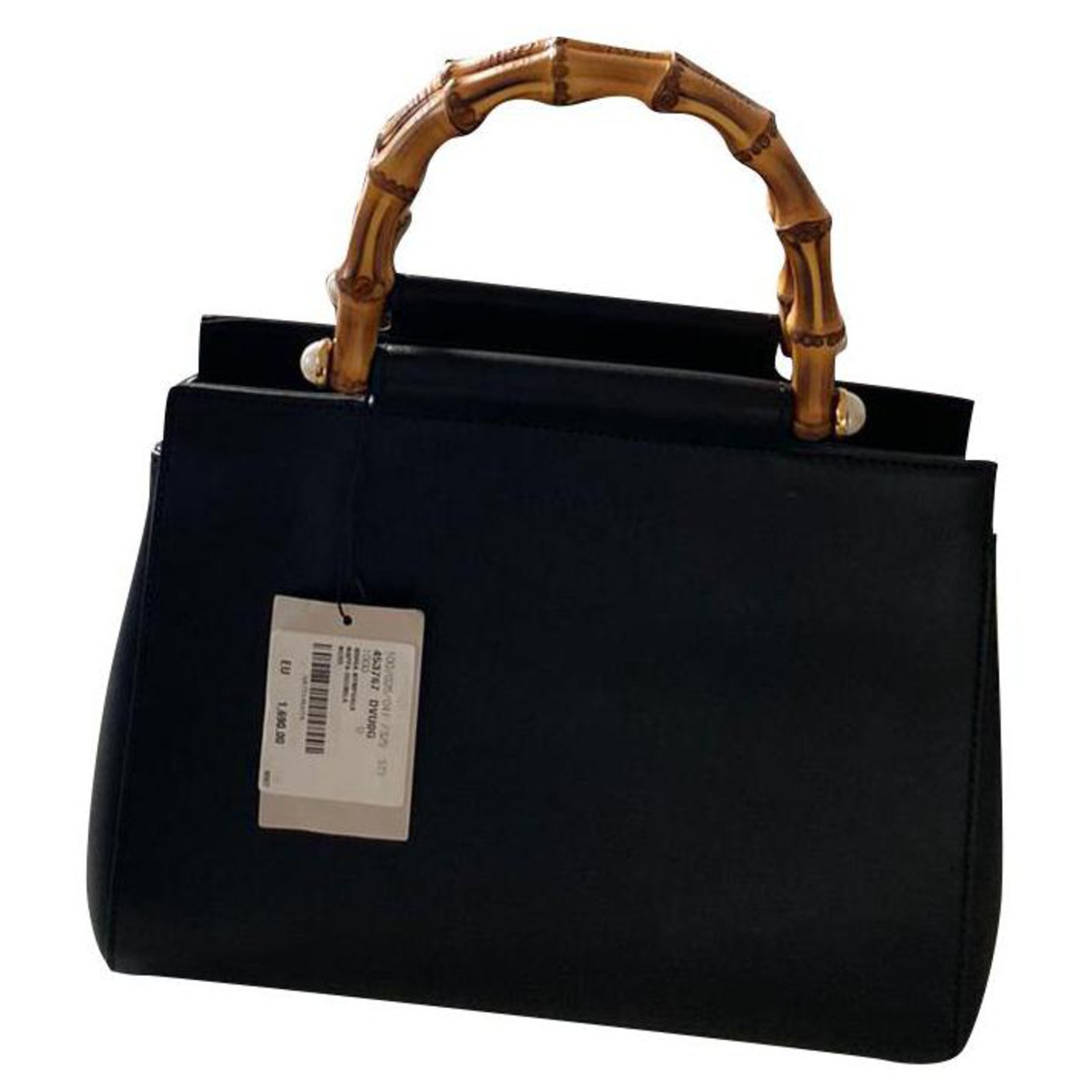 Gucci Nymphaea Handbags Leather Black 