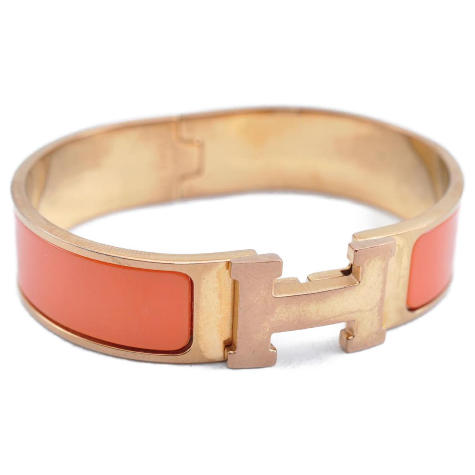 Hermès Hermes bracelet Orange Gold-plated ref.207678 - Joli Closet