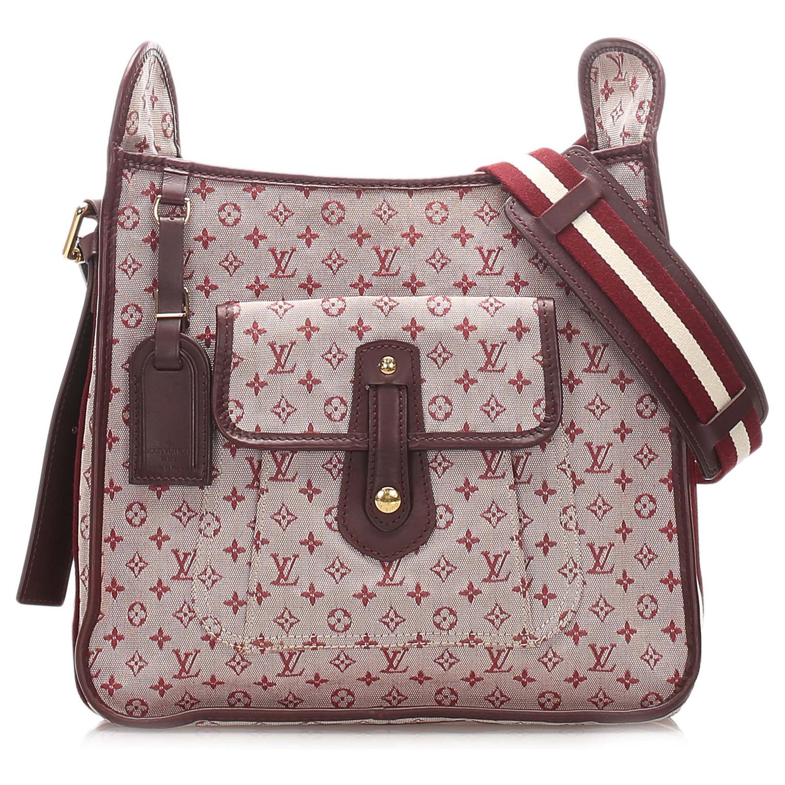 Louis Vuitton Pink Monogram Mini Lin Mary Kate Red Leather Cloth Pony-style  calfskin Cloth ref.207958 - Joli Closet