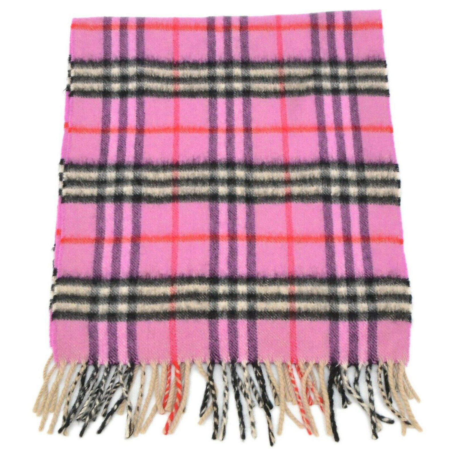 burberry pink silk scarf