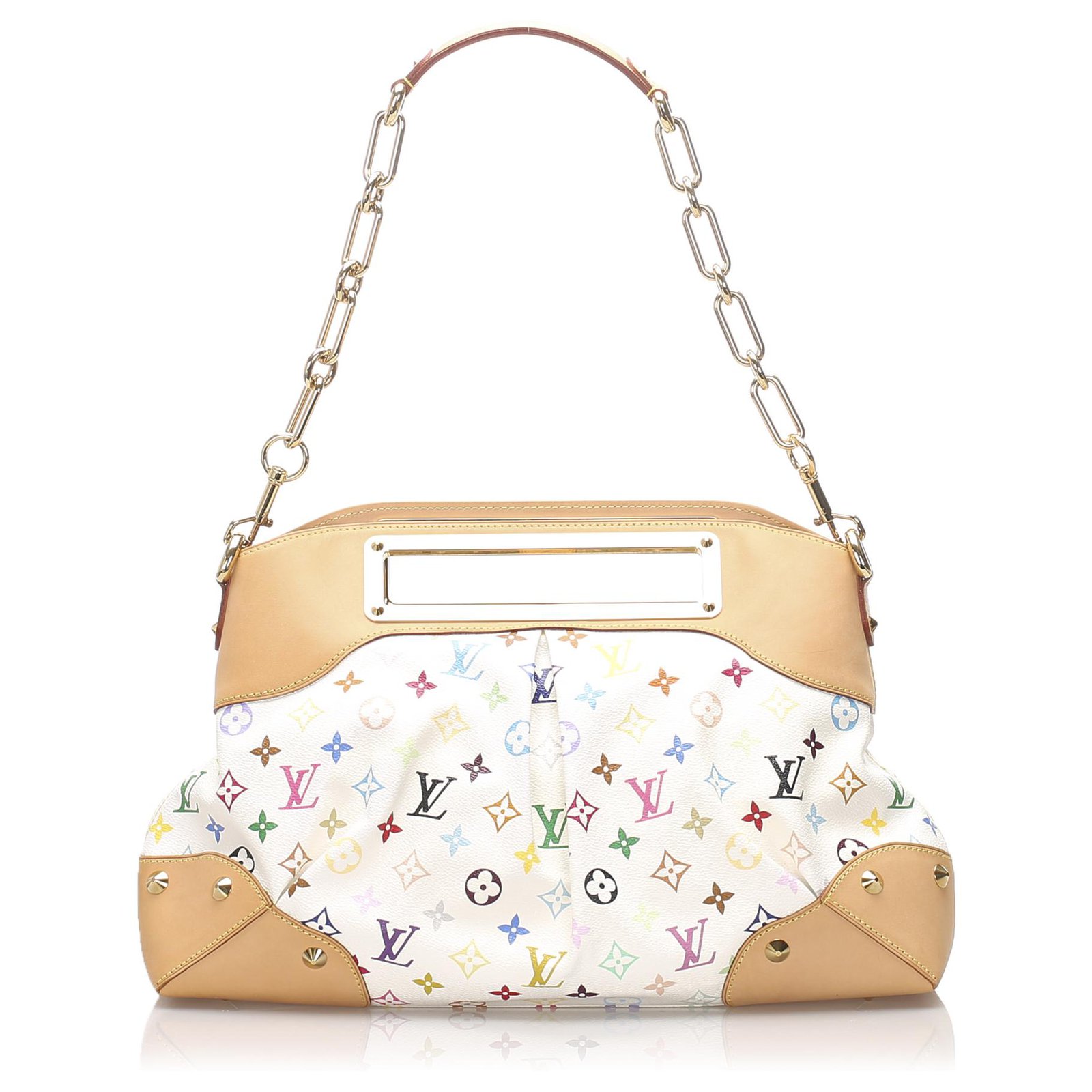 BrandBeSure - Louis Vuitton White Monogram Multicolor Judy