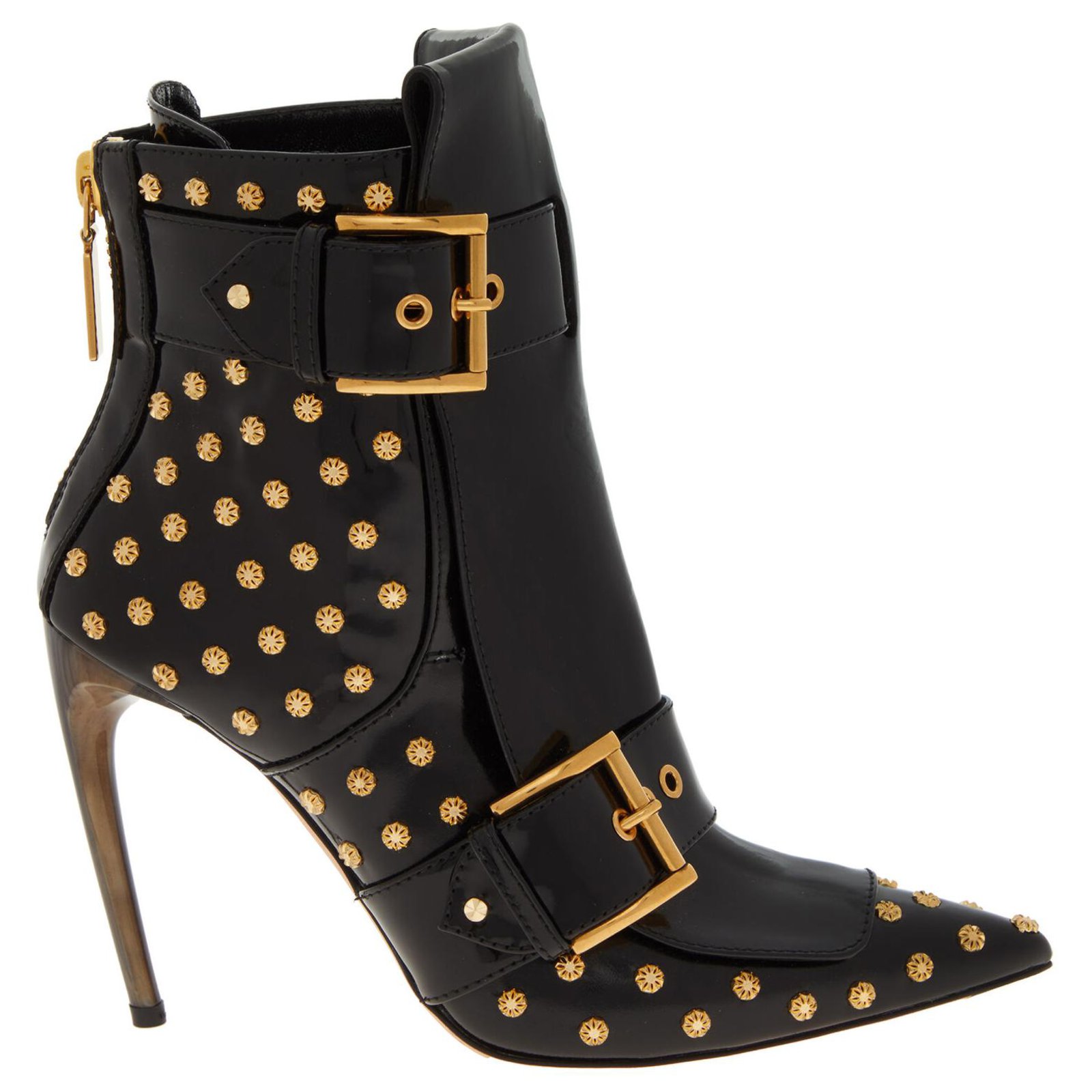 alexander mcqueen studded ankle boots