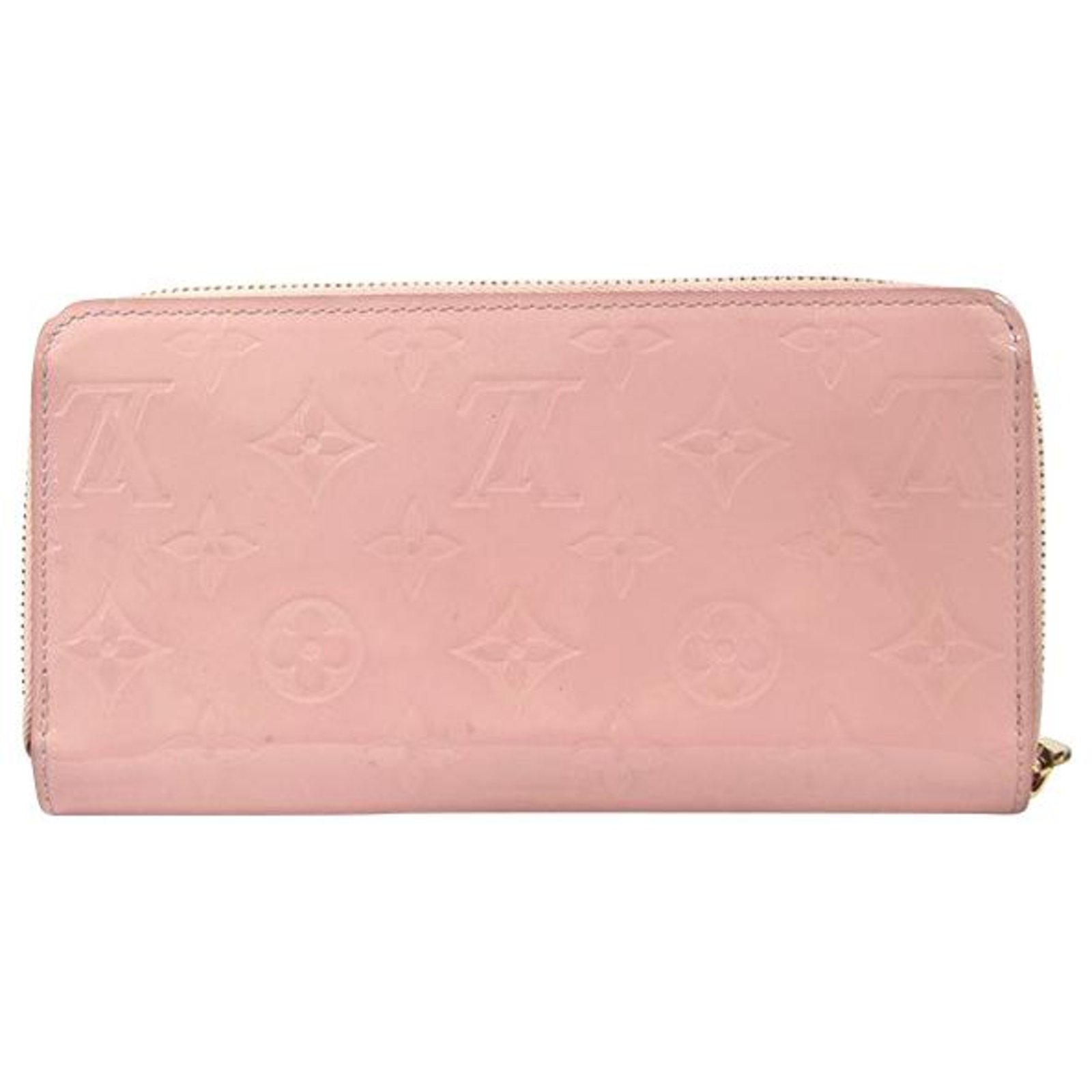 LOUIS VUITTON Damen Zippy Portemonnaie aus Lackleder in Rosa / Pink