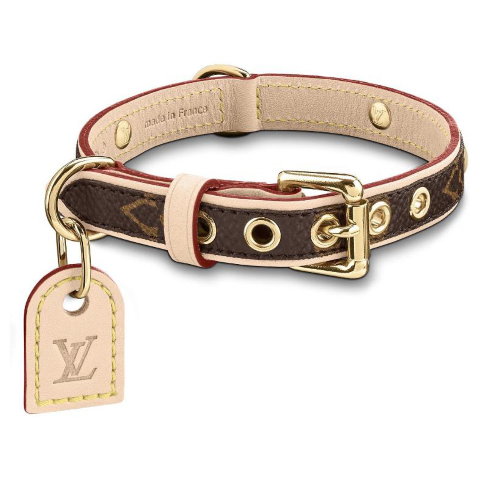 Louis Vuitton Baxter collar PM new Brown Leather ref.209126 - Joli