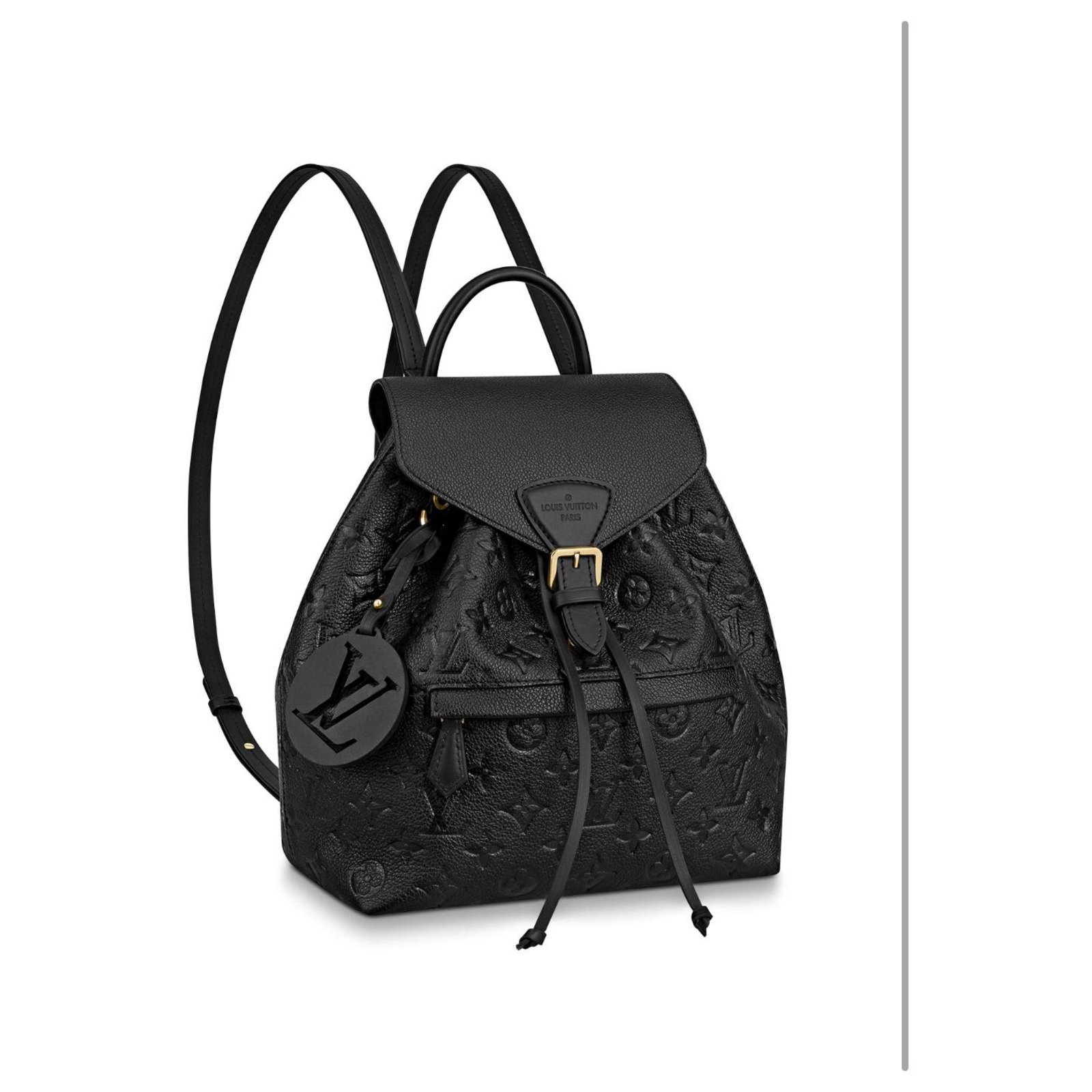 La mochila negra a cuadros de Louis Vuitton usada por Cédric